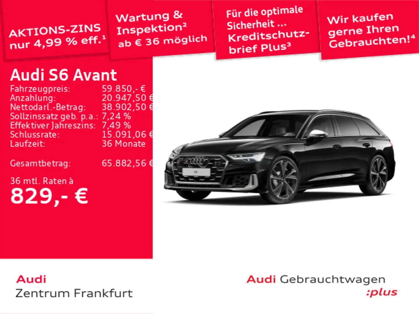 Audi S6 TDI quattro tiptronic HD Matrix-LED B&O Schwarz - 1