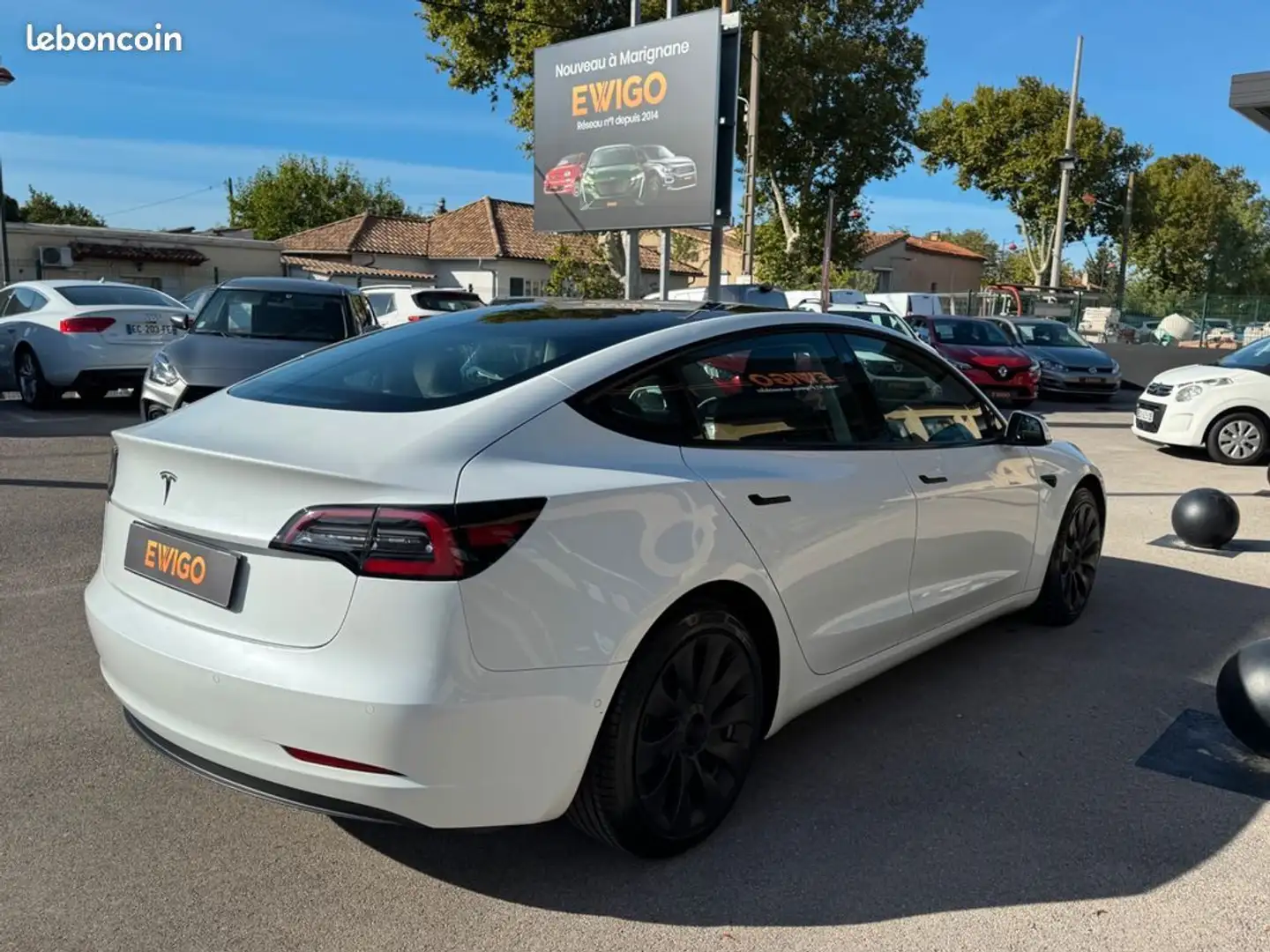 Tesla Model 3 model-3 electric 325ch 60kwh standard-plus licorne bva Blanc - 2