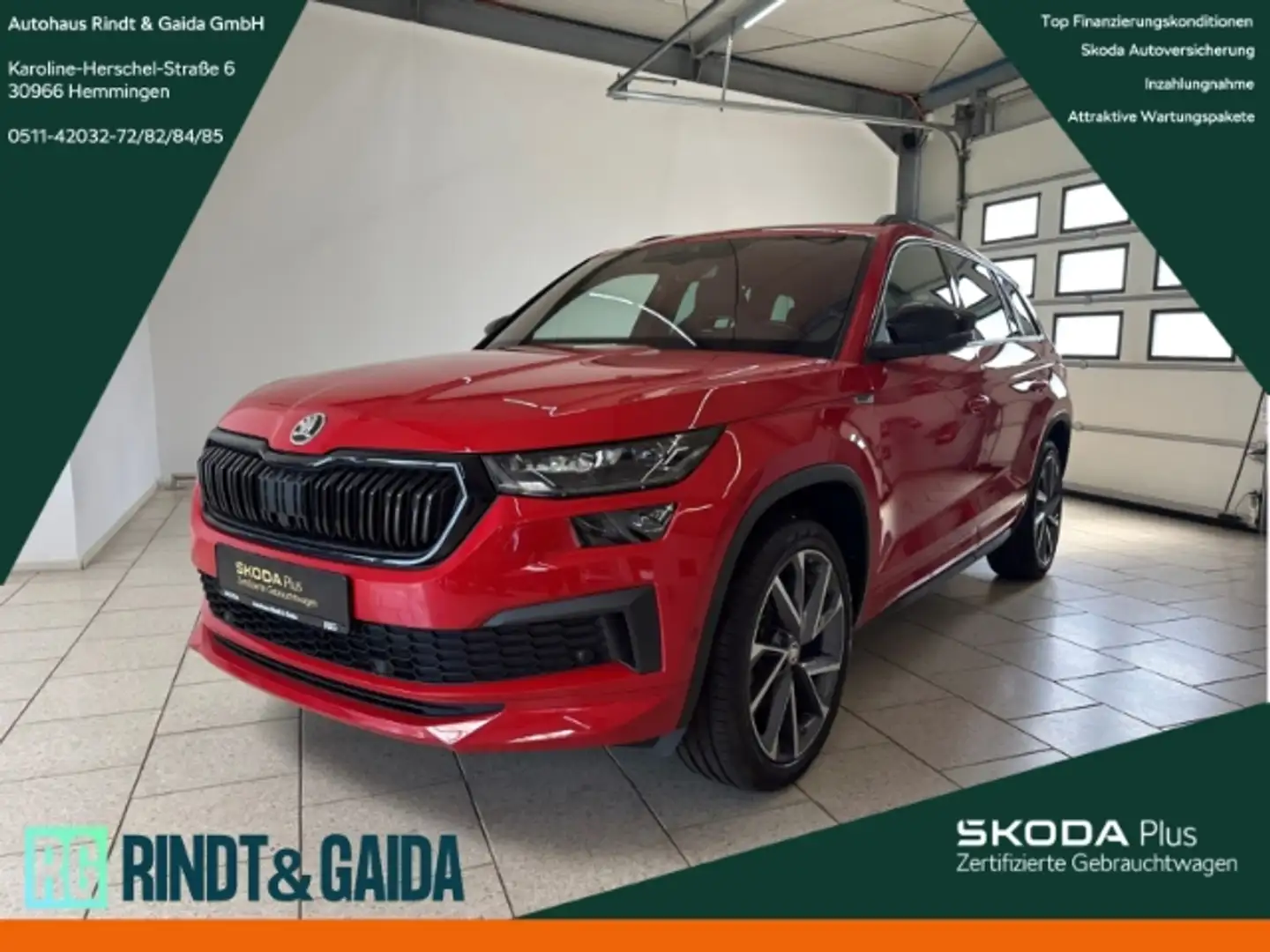 Skoda Kodiaq Sportline 1.5 TSI ACT DSG Navi SHZ ACC Kamera virt Rot - 1