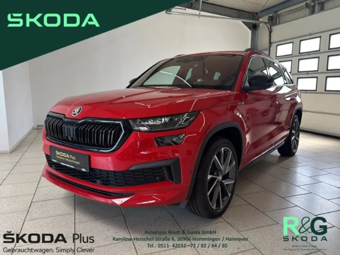 Skoda Kodiaq Sportline 1.5 TSI ACT DSG ACC Kamera Rot - 1