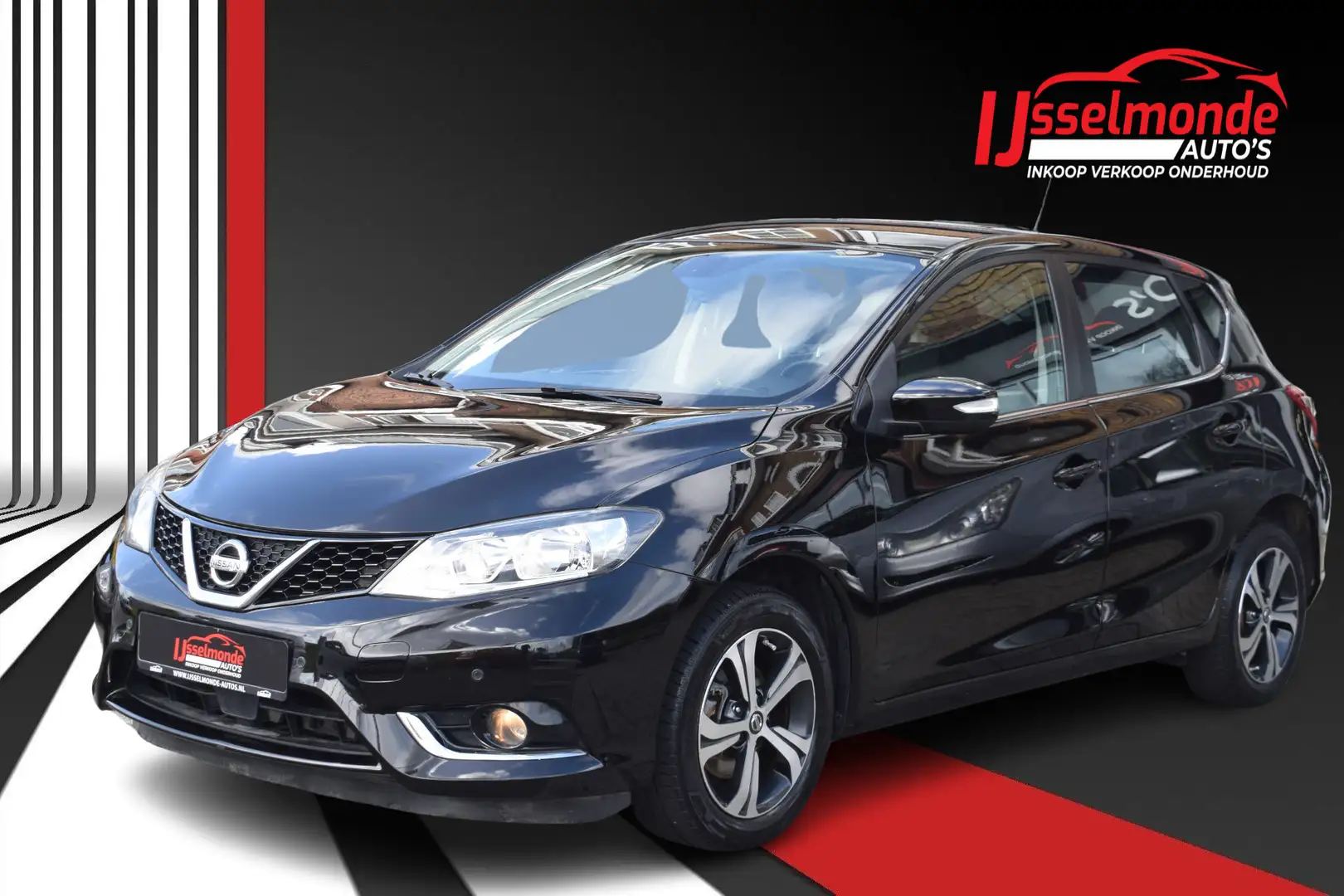 Nissan Pulsar 1.2 DIG-T Acenta Climate Cruise PDC Zwart - 1