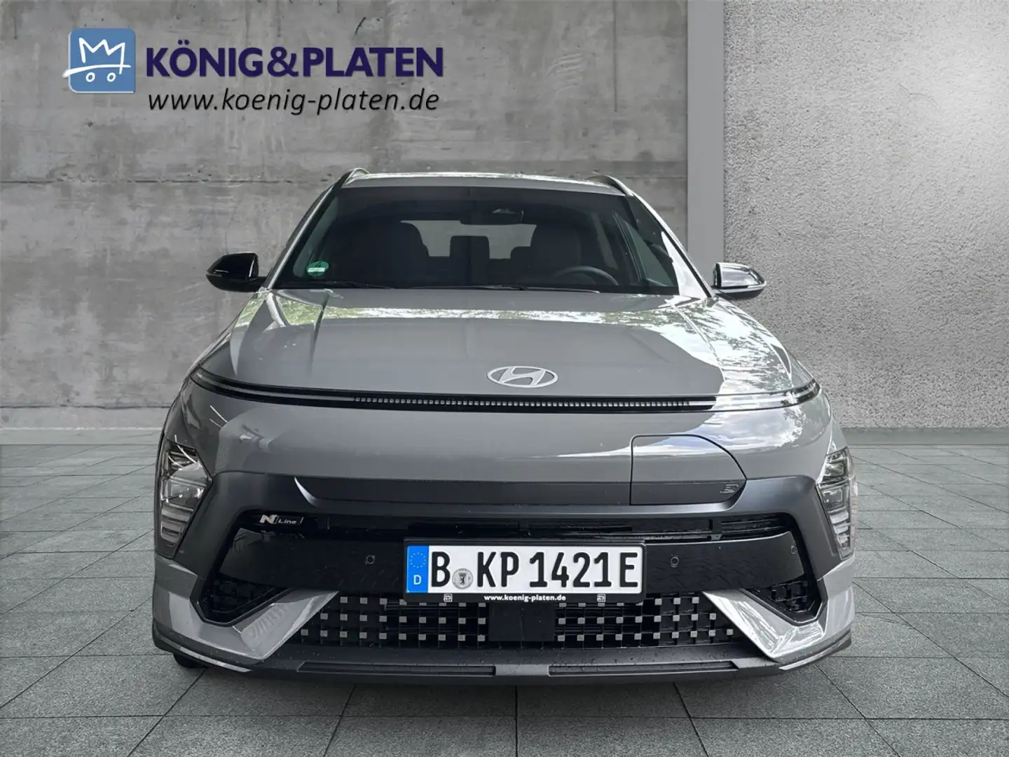 Hyundai KONA SX2 Elektro 218PS 2WD N-LINE el. Heckklappe Klima Grau - 2