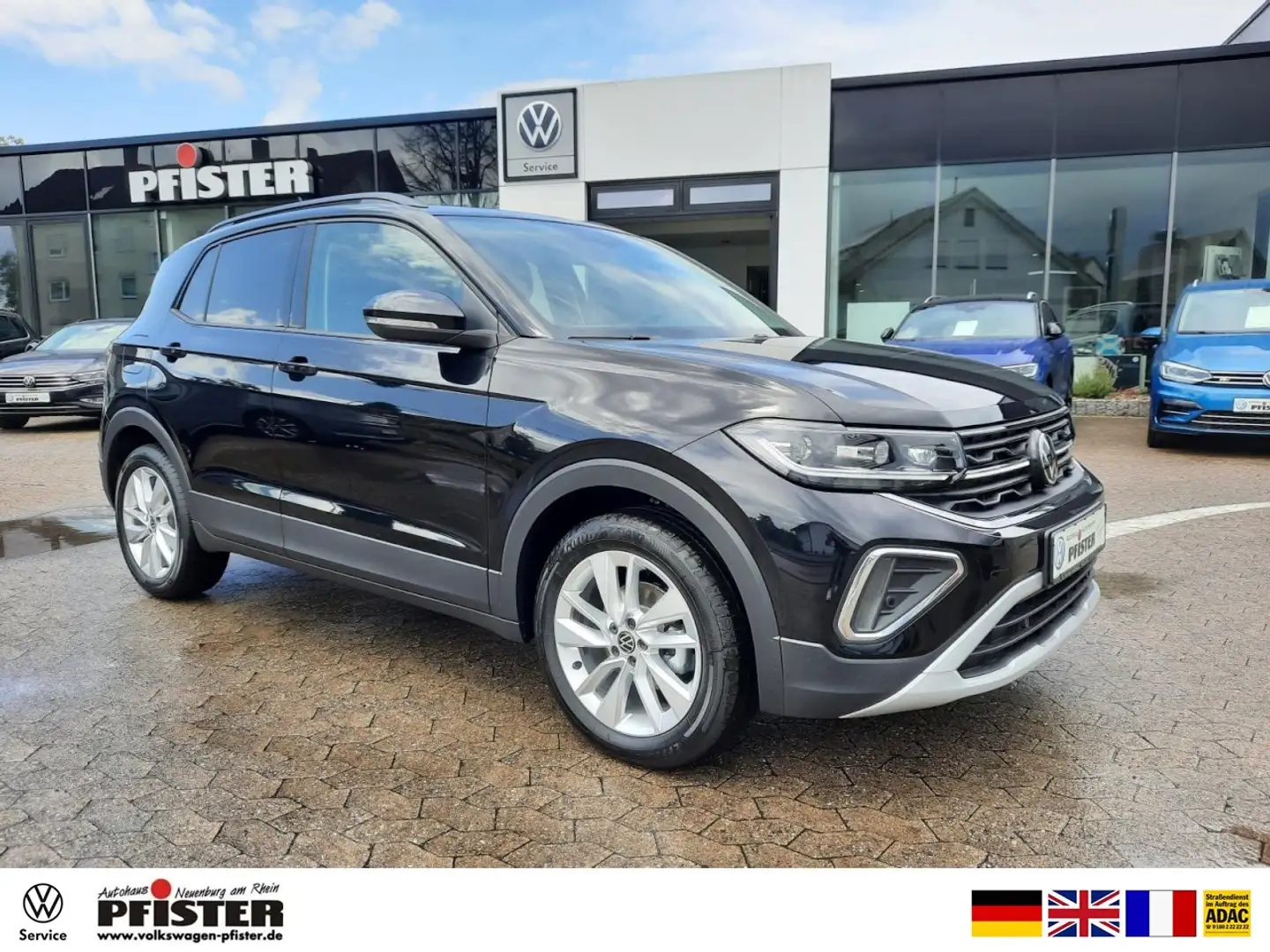 Volkswagen T-Cross 1.0TSI DSG Life IQ.Light ACC AHK Kamera Klima Schwarz - 1