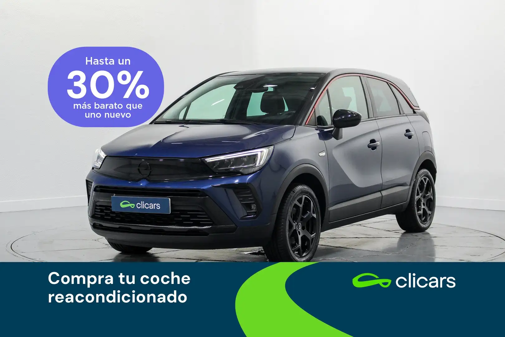 Opel Crossland 1.2 S&S GS Line 110 Bleu - 1