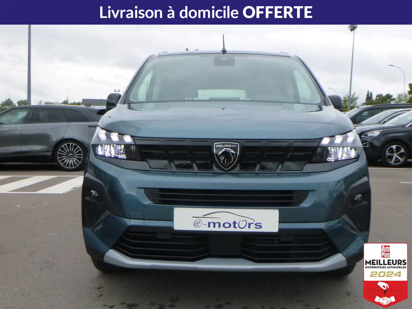 Peugeot Rifter M BlueHDi 130 EAT8 GT 5PL +GPS +Acc¨s mains libres Bleu - 2