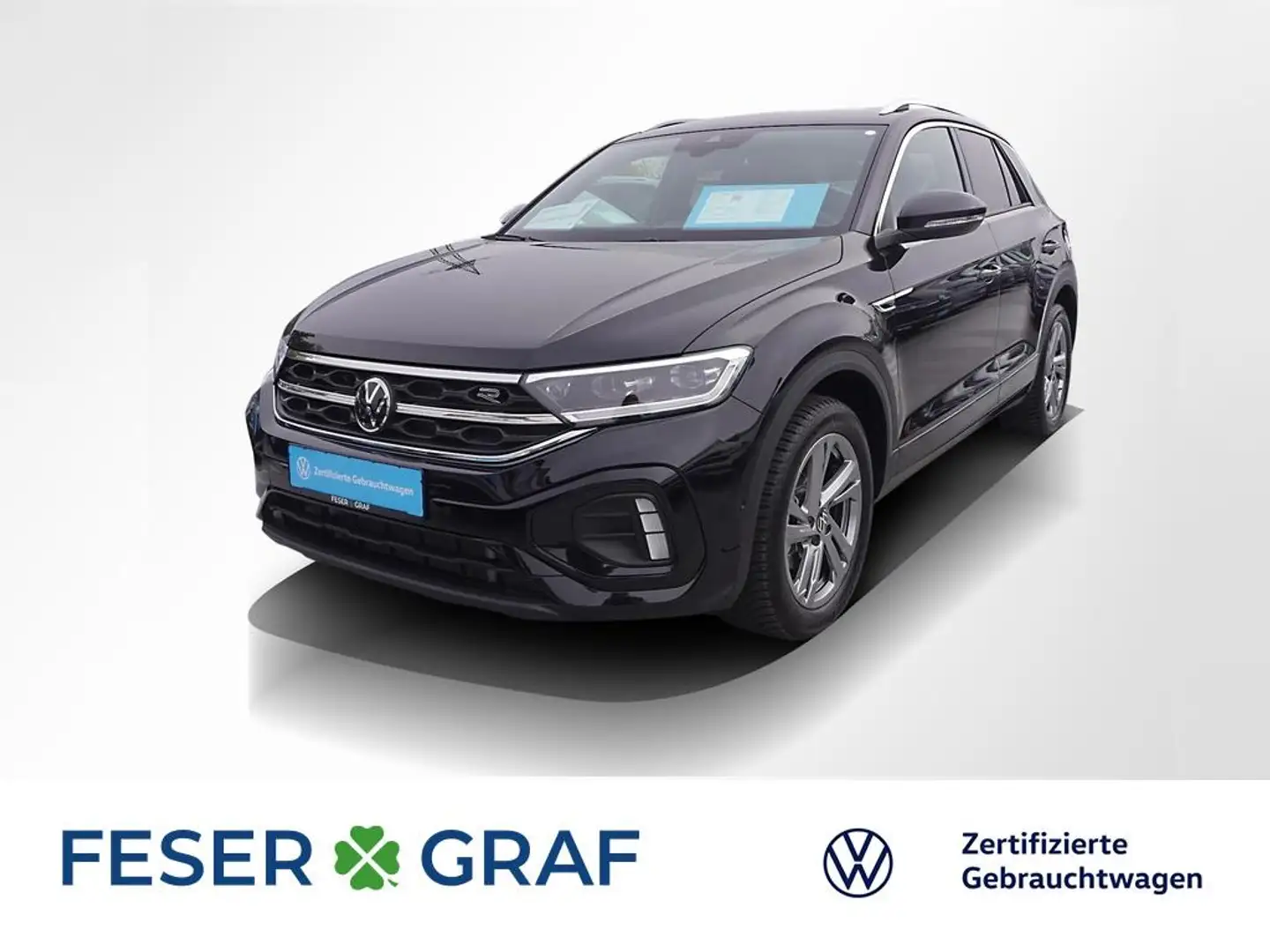 Volkswagen T-Roc 1.5 TSI R-Line DSG ACC LED Navi Sitzh. 17" Schwarz - 1