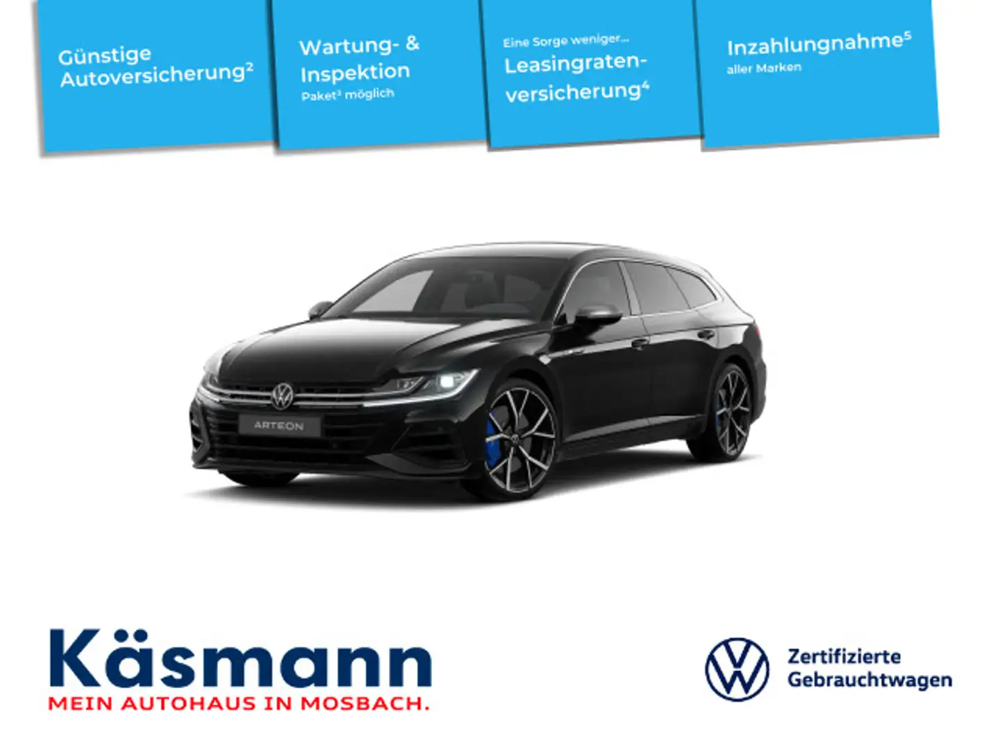 Volkswagen Arteon R 4M AHK KAM EASYOPEN Schwarz - 1