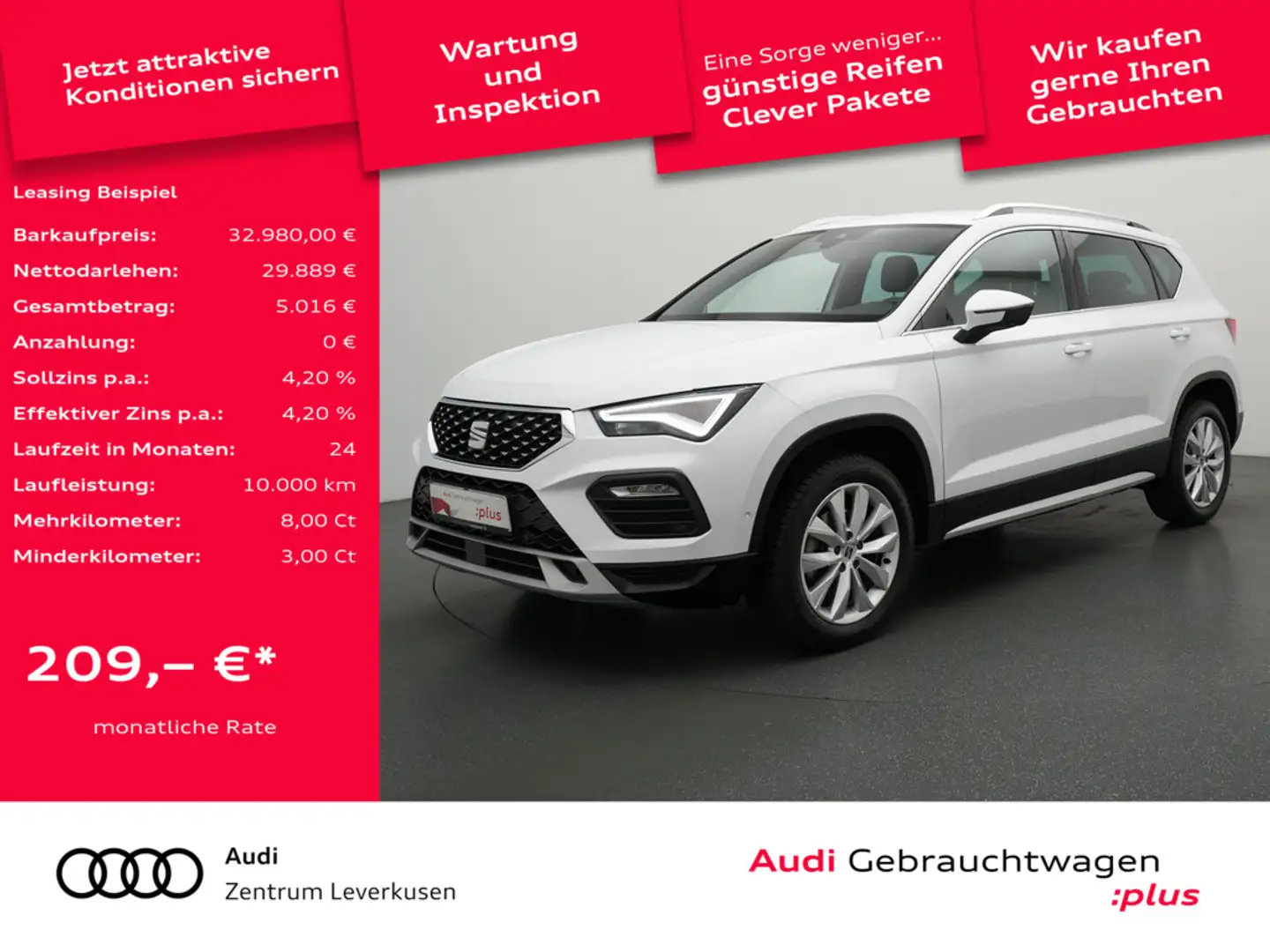 SEAT Ateca Xperience ACC NAVI KAM SHZ PDC Weiß - 1
