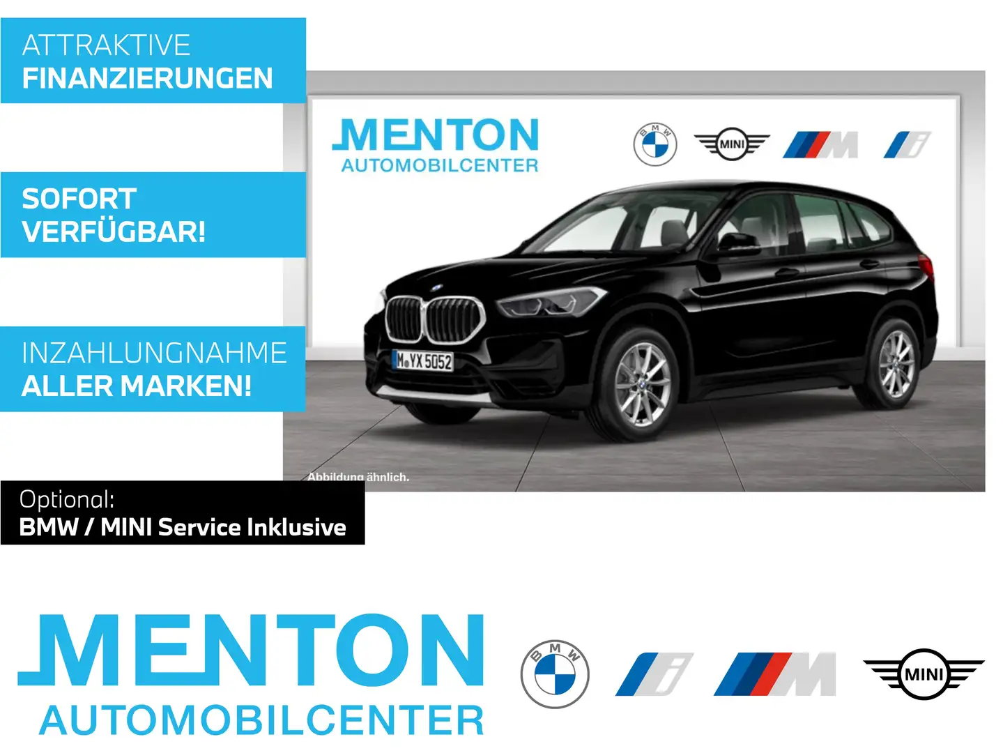 BMW X1 sDrive18i PDC/LED/Shz/Parkassistent/Navi Zwart - 1