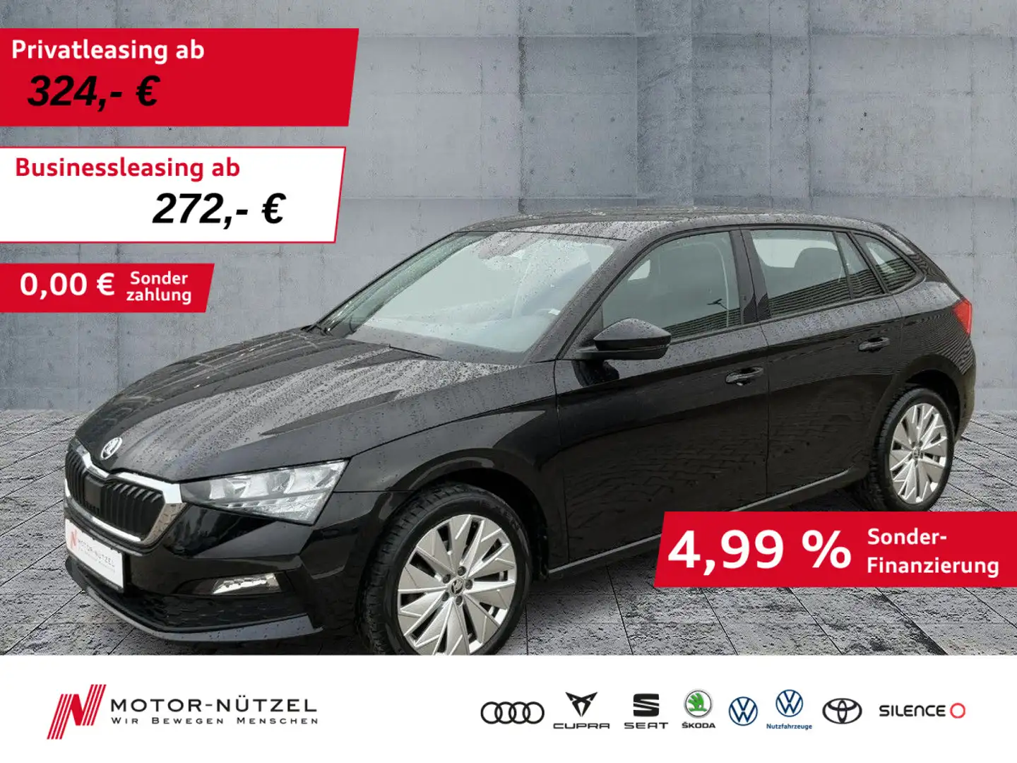 Skoda Scala 1.5 TSI STYLE LED+NAVI+APP+GRA+SHZ+PDC+RFK Schwarz - 1