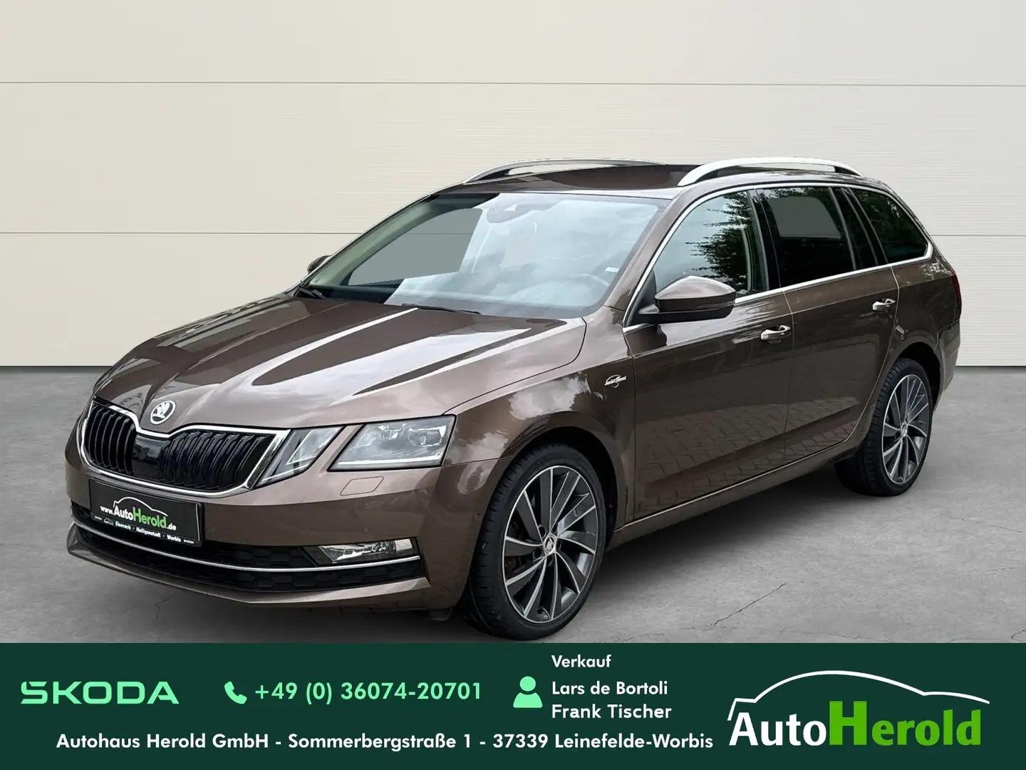 Skoda Octavia Combi L&K 2.0TDI+DSG+4x4+SH+SH+el.HK+ACC Braun - 1