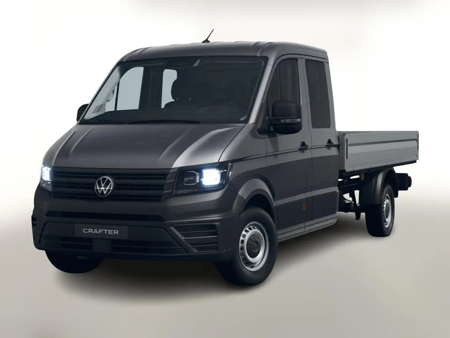 Volkswagen Crafter Pritsche DoKa 35 AT8 L4 Temp AppC 2xPDC 103 kW ... Grau - 1
