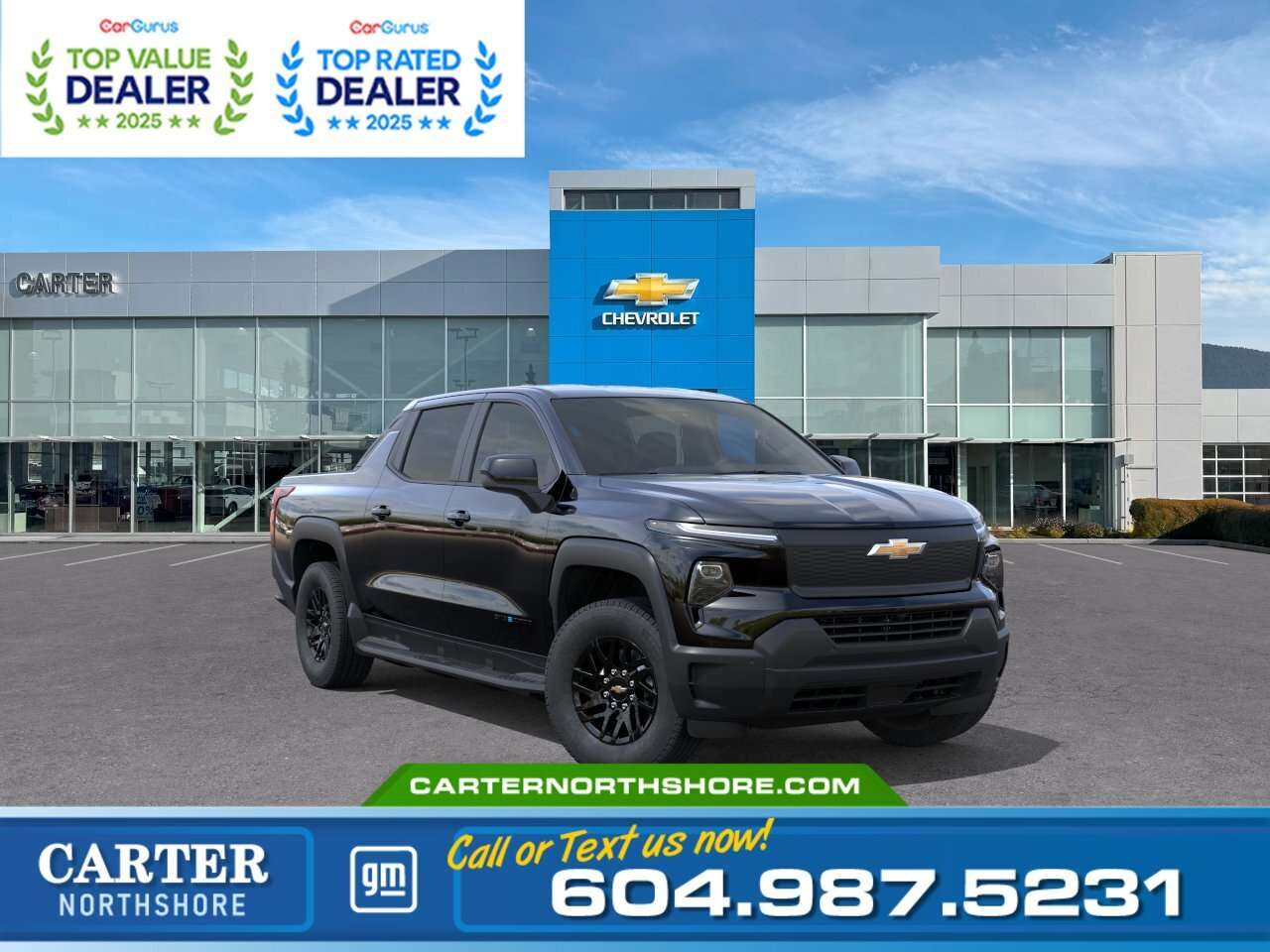 Black 2026 Chevrolet Silverado EV Pickup Truck All-Wheel Drive 1-Speed Automatic