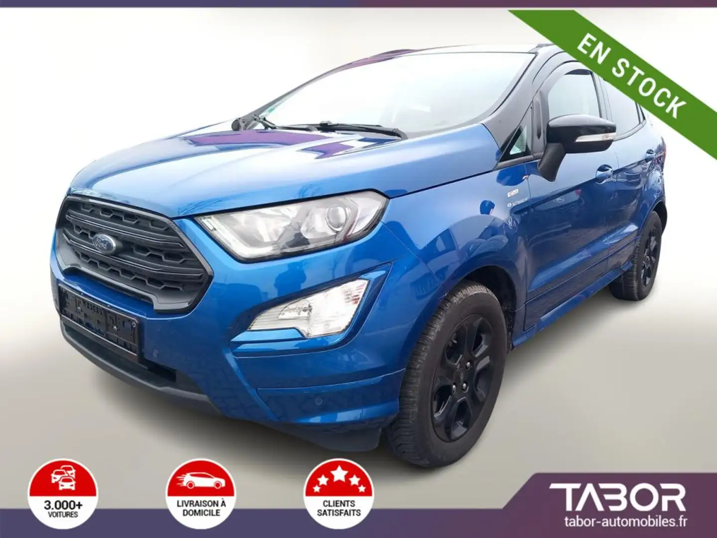 Ford EcoSport 1.0 EcoBoost 140 ST-Line GPS 18P Bleu - 1