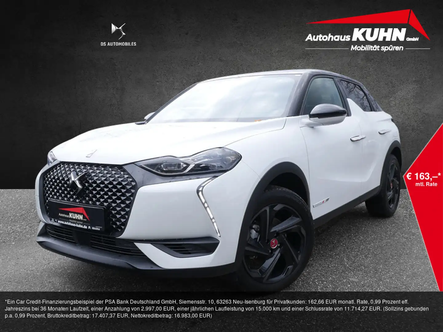 DS Automobiles DS 3 Crossback E-Tense Perfomance Line NAVI Weiß - 1