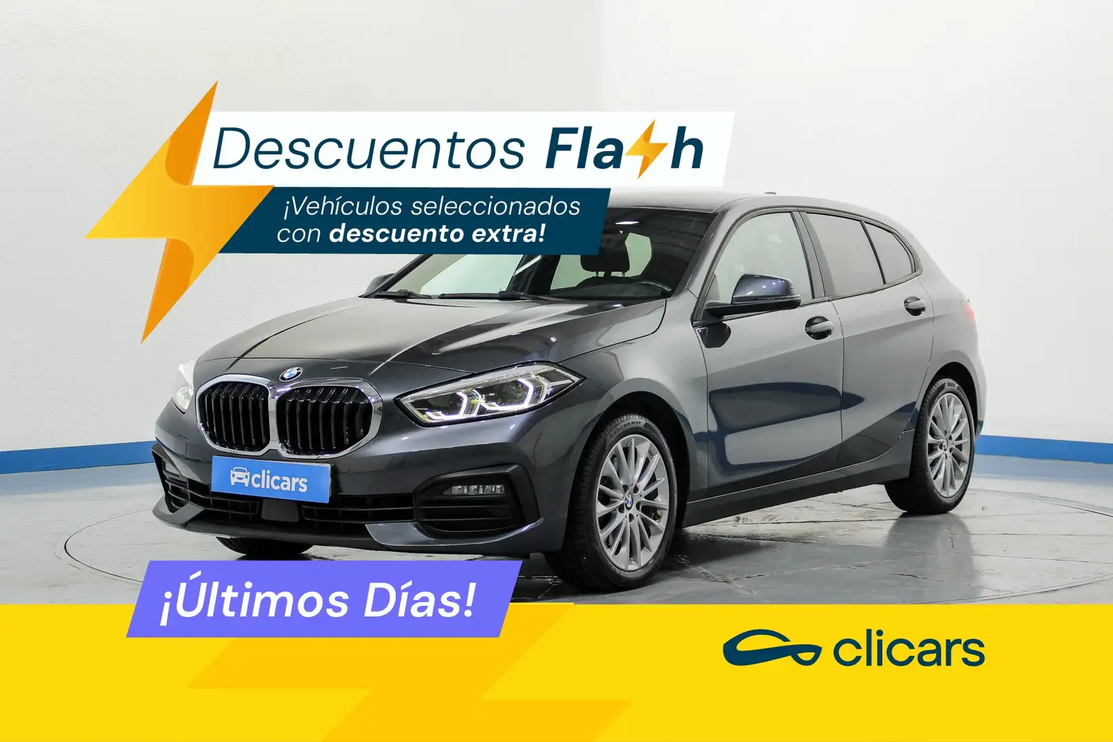 BMW 118 118d Gris - 1