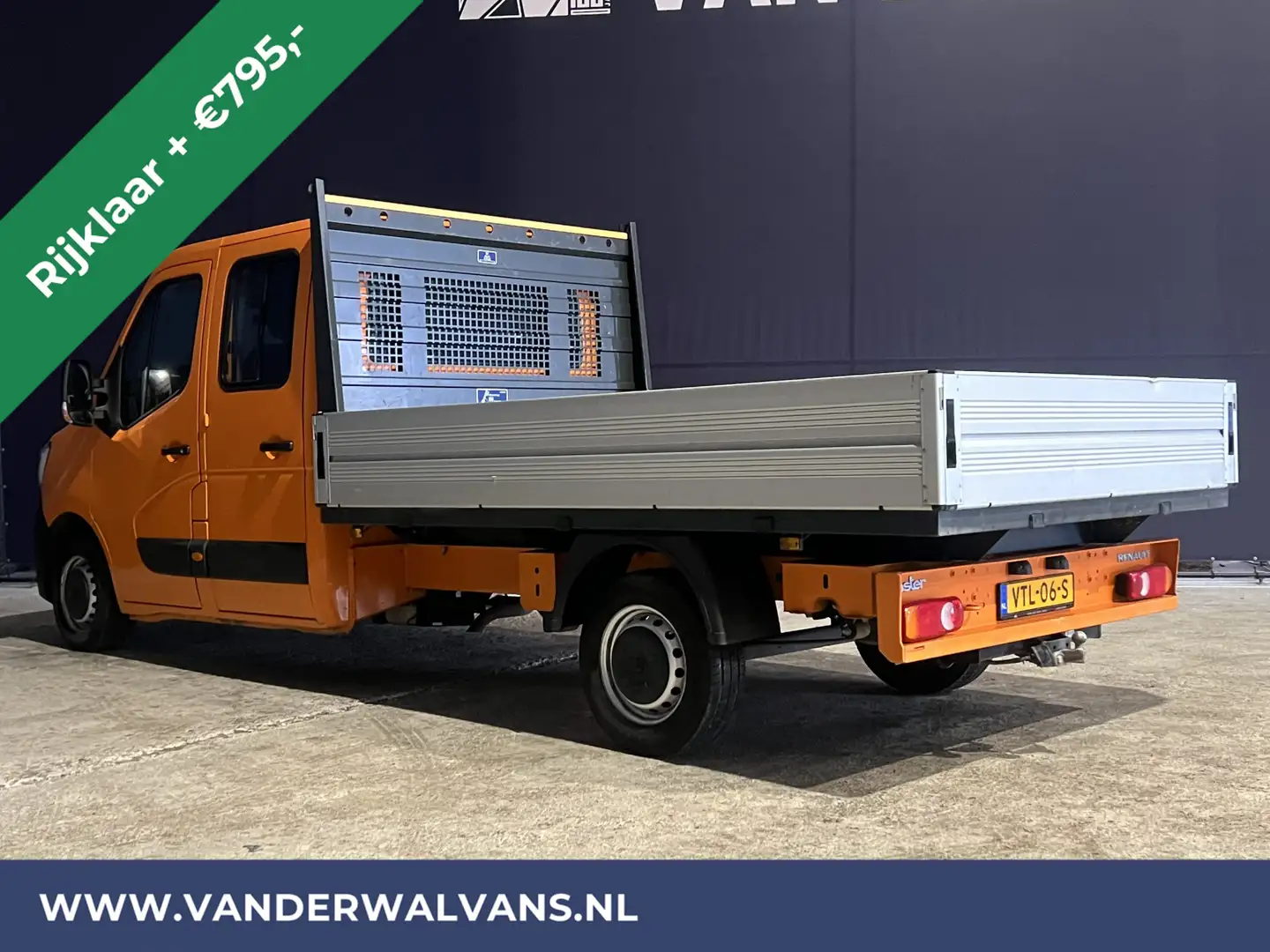 Renault Master 2.3 dCi 135 pk RIJKLAAR Pick up Open laadbak Dubbe Arancione - 2