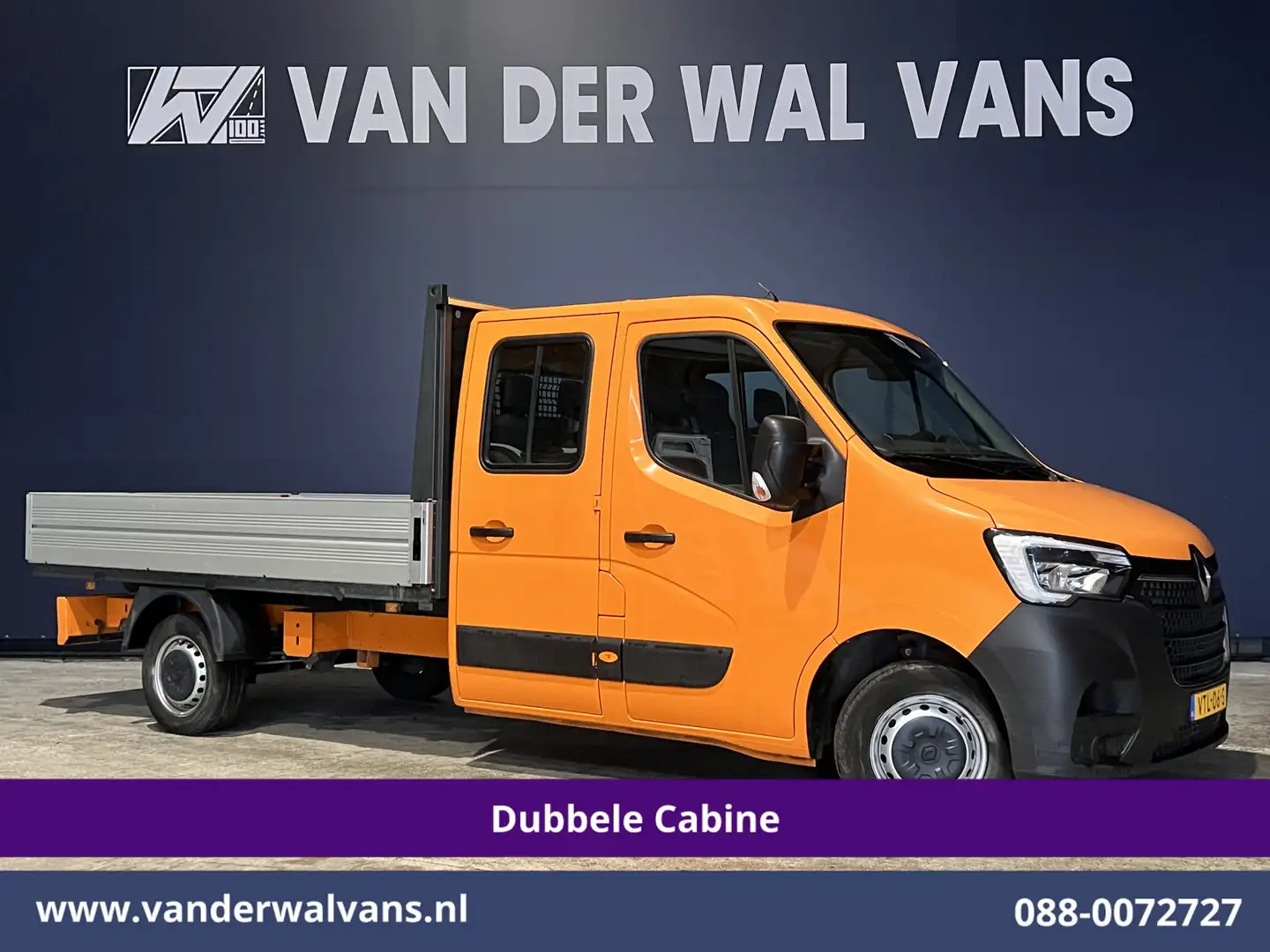 Renault Master 2.3 dCi 135pk *Rijklaar Direct Rijden* Pickup Open Oranje - 1