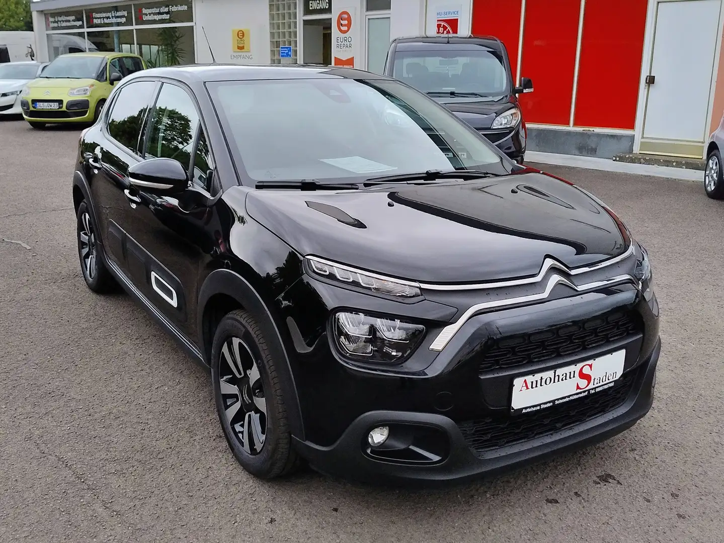 Citroen C3 PureTech 110 S&S Max, Navi, LM-Felgen, Kamera Schwarz - 1