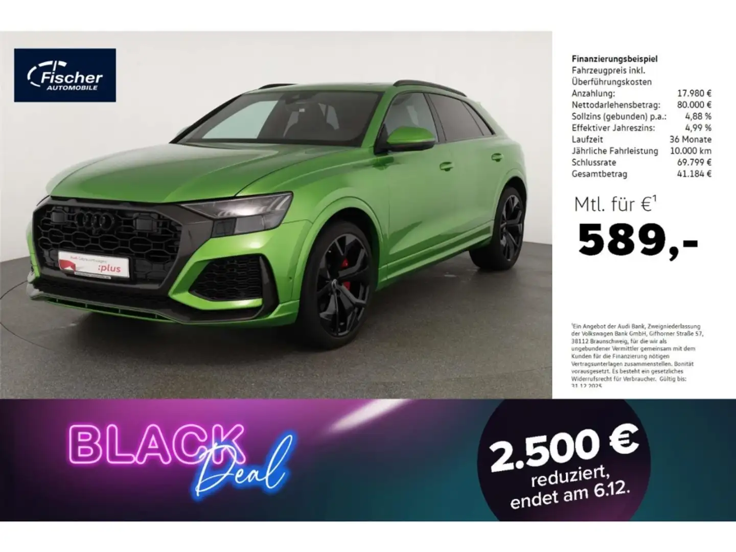 Audi RS Q8 TFSI quattro Dynamikpaket plus Grün - 1