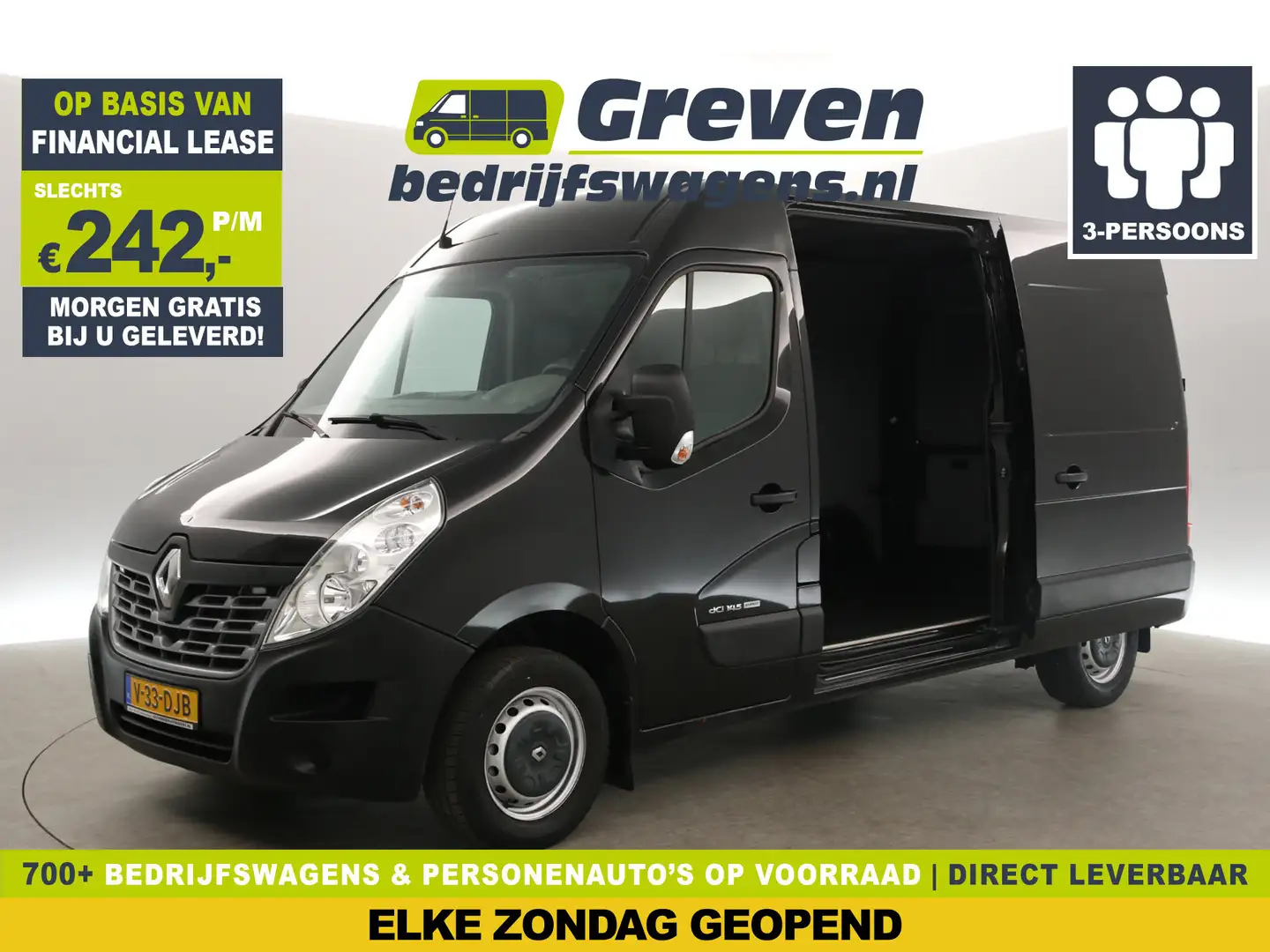 Renault Master T35 2.3 dCi 146PK L2H2 | Airco | 2xSchuifdeur | 3- Noir - 1
