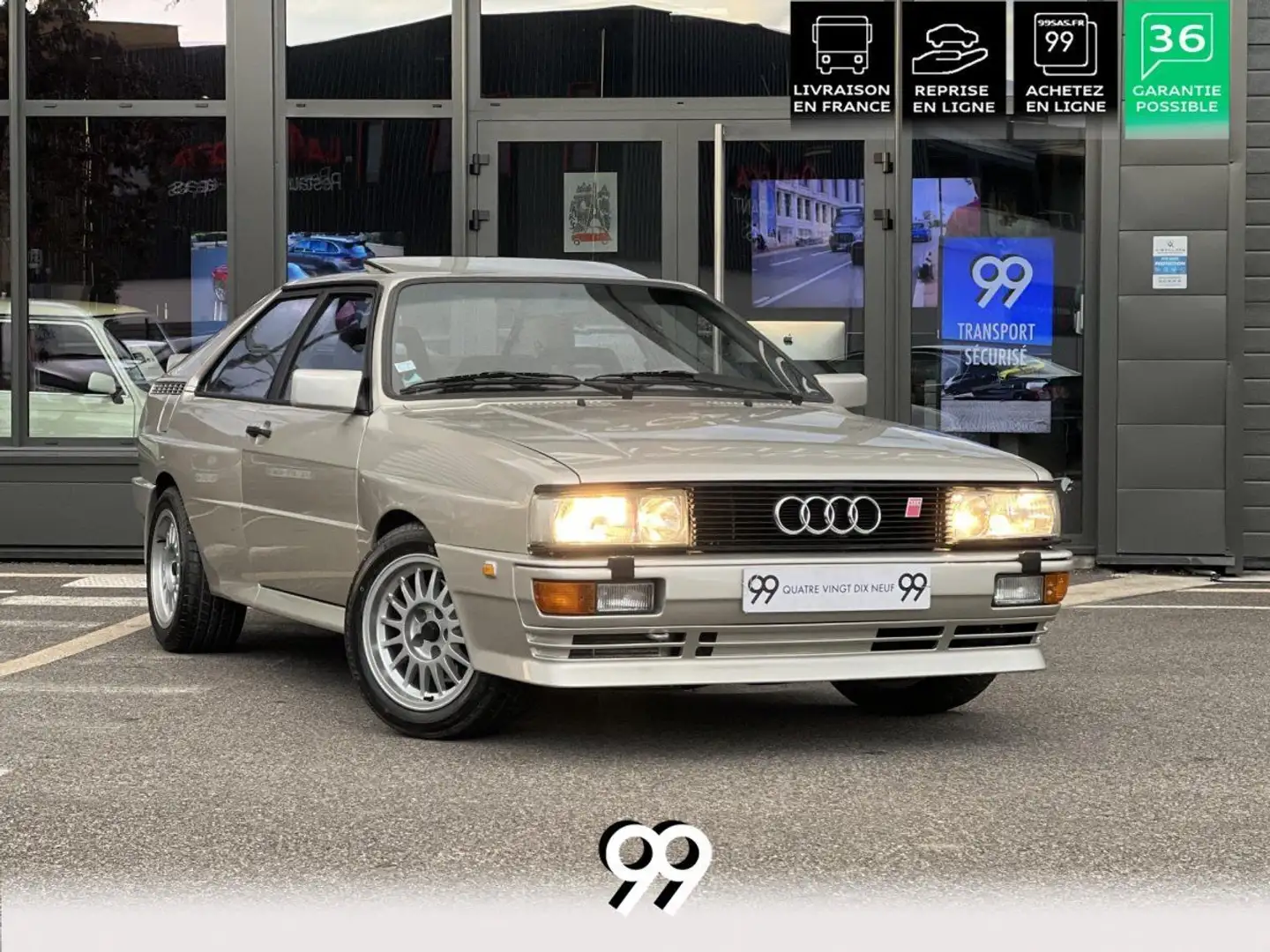 Audi QUATTRO COUPE UR 200CV Gris - 1