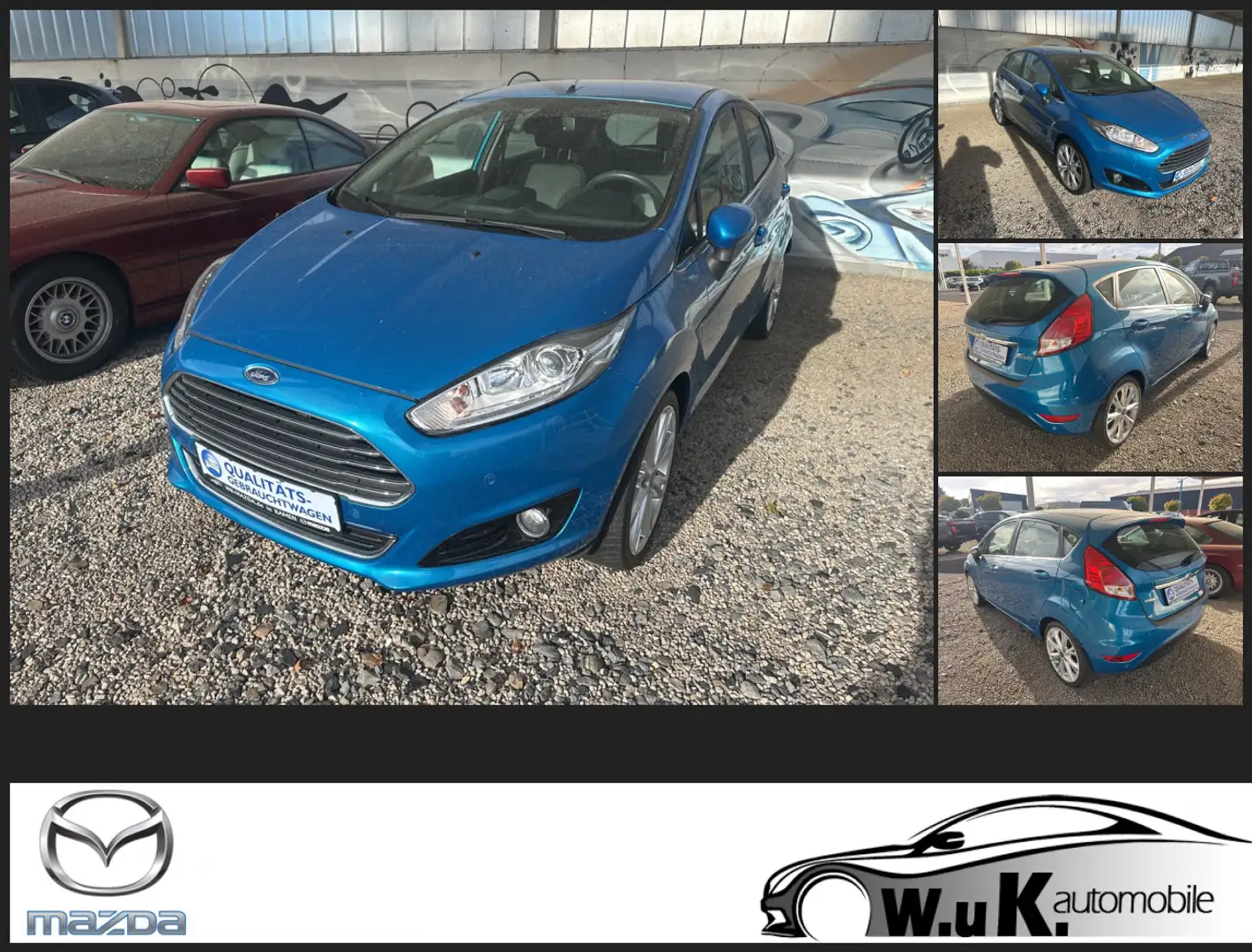 Ford Fiesta Individual 1.0 Eco-Boost 100 PS Automatik Navigati Blau - 1