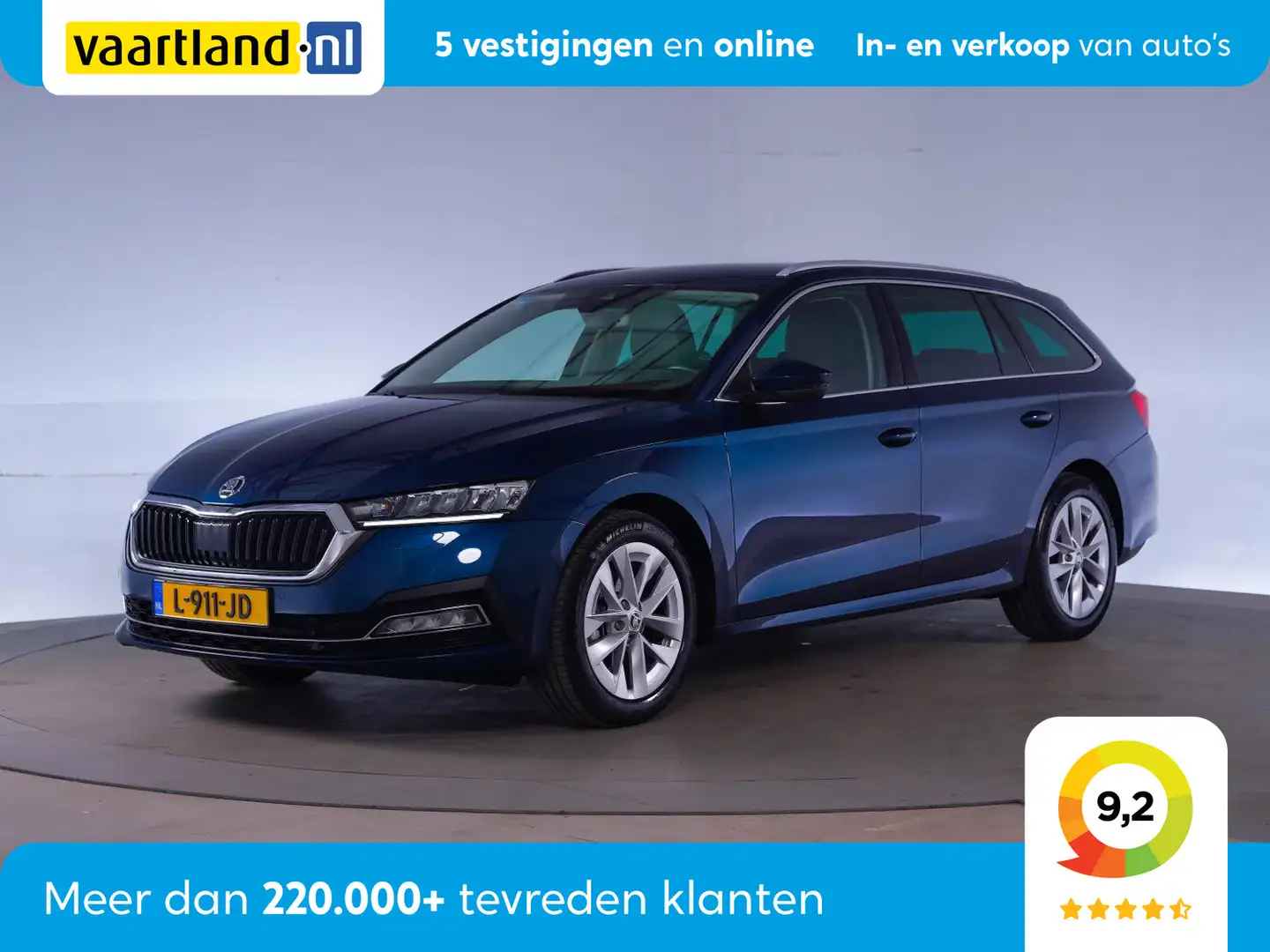 Skoda Octavia 1.5 e-TSI 150pk Business Edition Plus Aut. [ Navi Blauw - 1