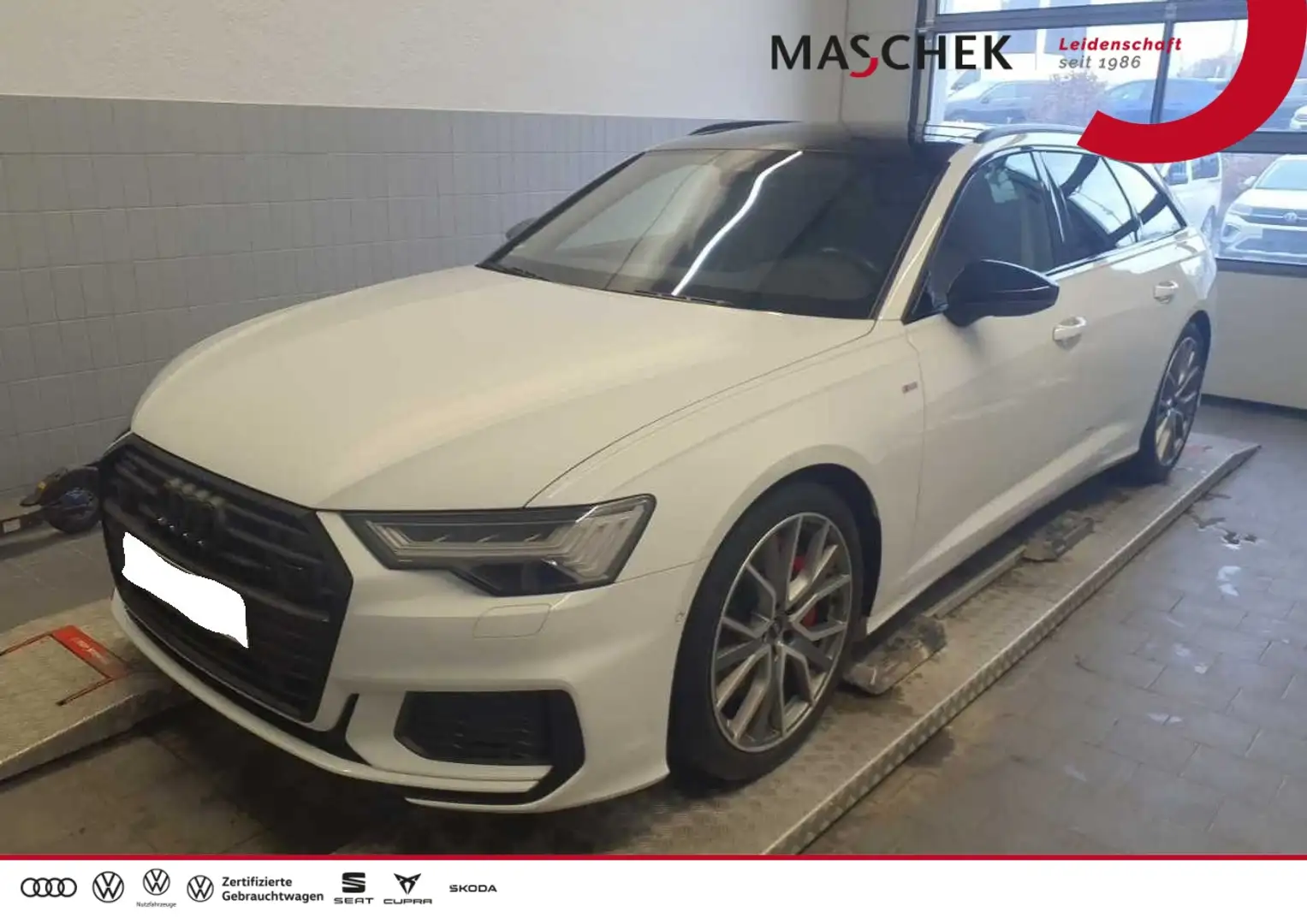 Audi A6 Avant S line 55 TFSI e Pano S-Sitze HD-Matrix AHK Weiß - 1