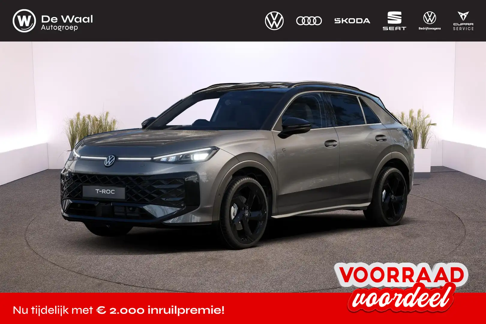 Volkswagen T-Roc R-Line First Edition 1.5 eTSI DSG Gris - 1