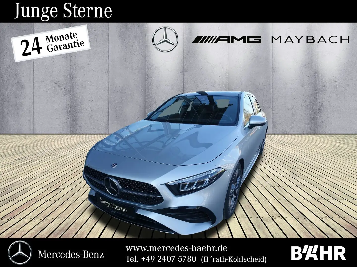 Mercedes-Benz A 200 A 200 AMG/MBUX-Navi/LED/AHK/Pano/Distronic/RFK Silber - 1