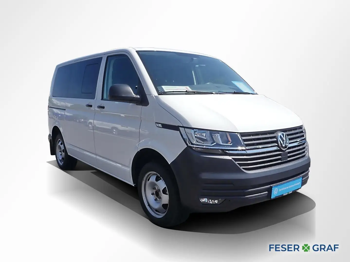 Volkswagen T6.1 Transporter 6.1 Kombi 2.0 TDI AHK Klima PDC Weiß - 2