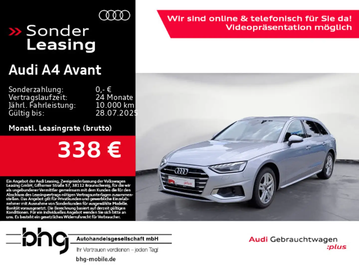 Audi A4 35 TDI S tronic advanced Silber - 1