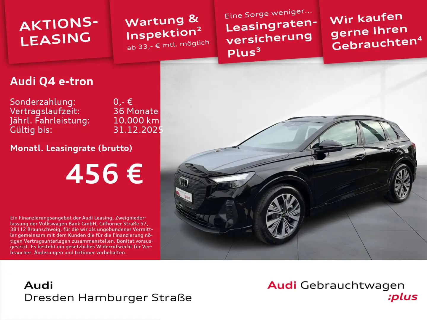 Audi Q4 e-tron 45 advanced LED Navi Schwarz - 1