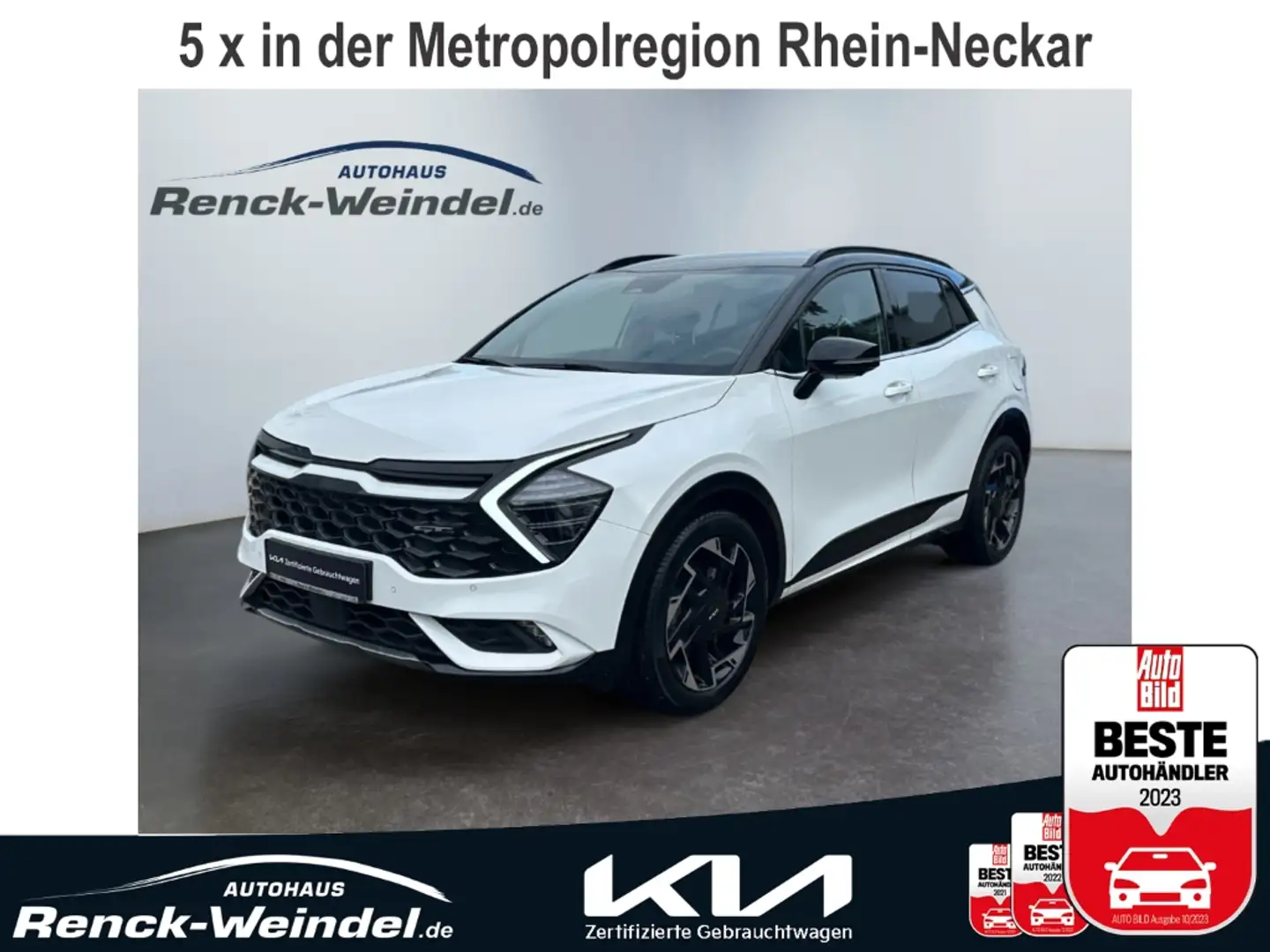 Kia Sportage GT-Line 4WD 1.6 T-GDI 360 Kamera LED e-Sitze PDCv+ Blanco - 1
