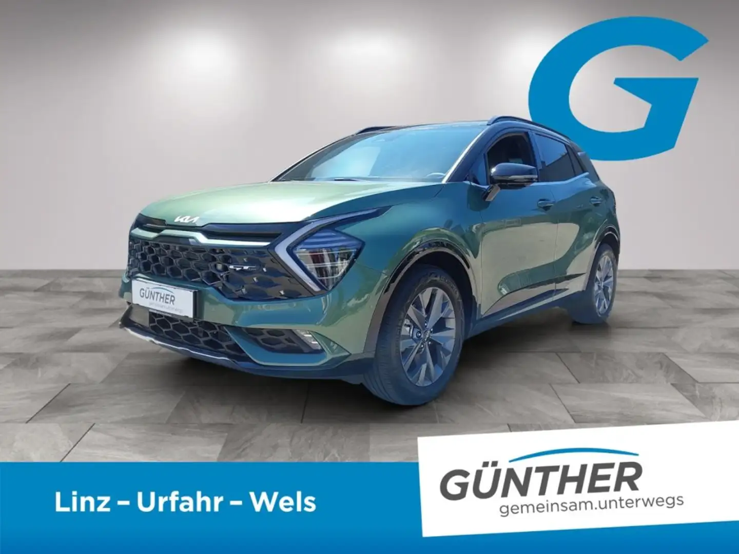 Kia Sportage HEV 2F GT-LINE UVO 1.6 TGDI AT6 Grün - 1