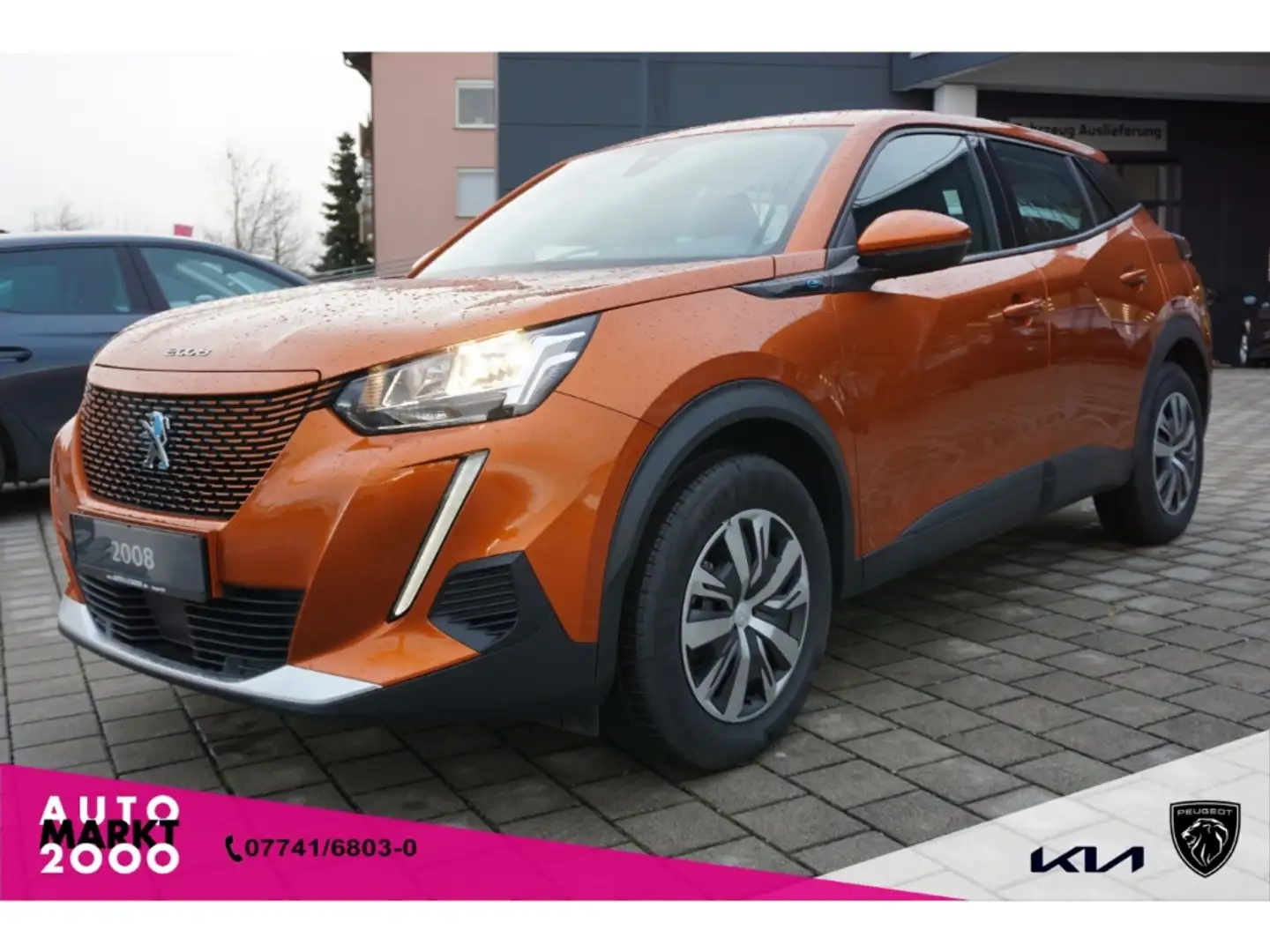 Peugeot 2008 Active Elektro 136 Klimaaut. Tempomat DAB BT WP Orange - 1