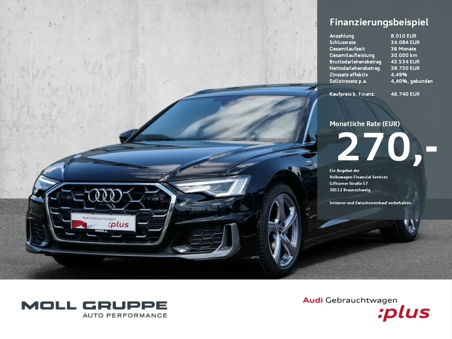 Audi A6 Avant S line 40 TDI quattro S tronic (Panoramadach Negro - 1