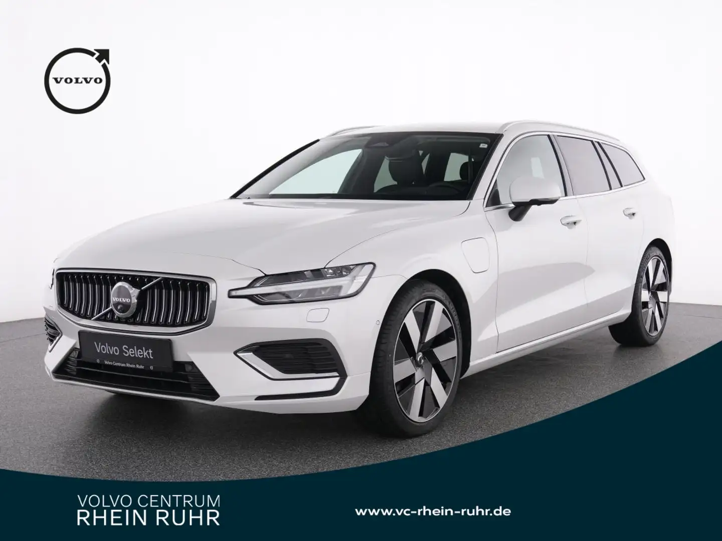 Volvo V60 T6 Recharge AWD Plus Bright+HUP+360°+HK+19 Weiß - 1