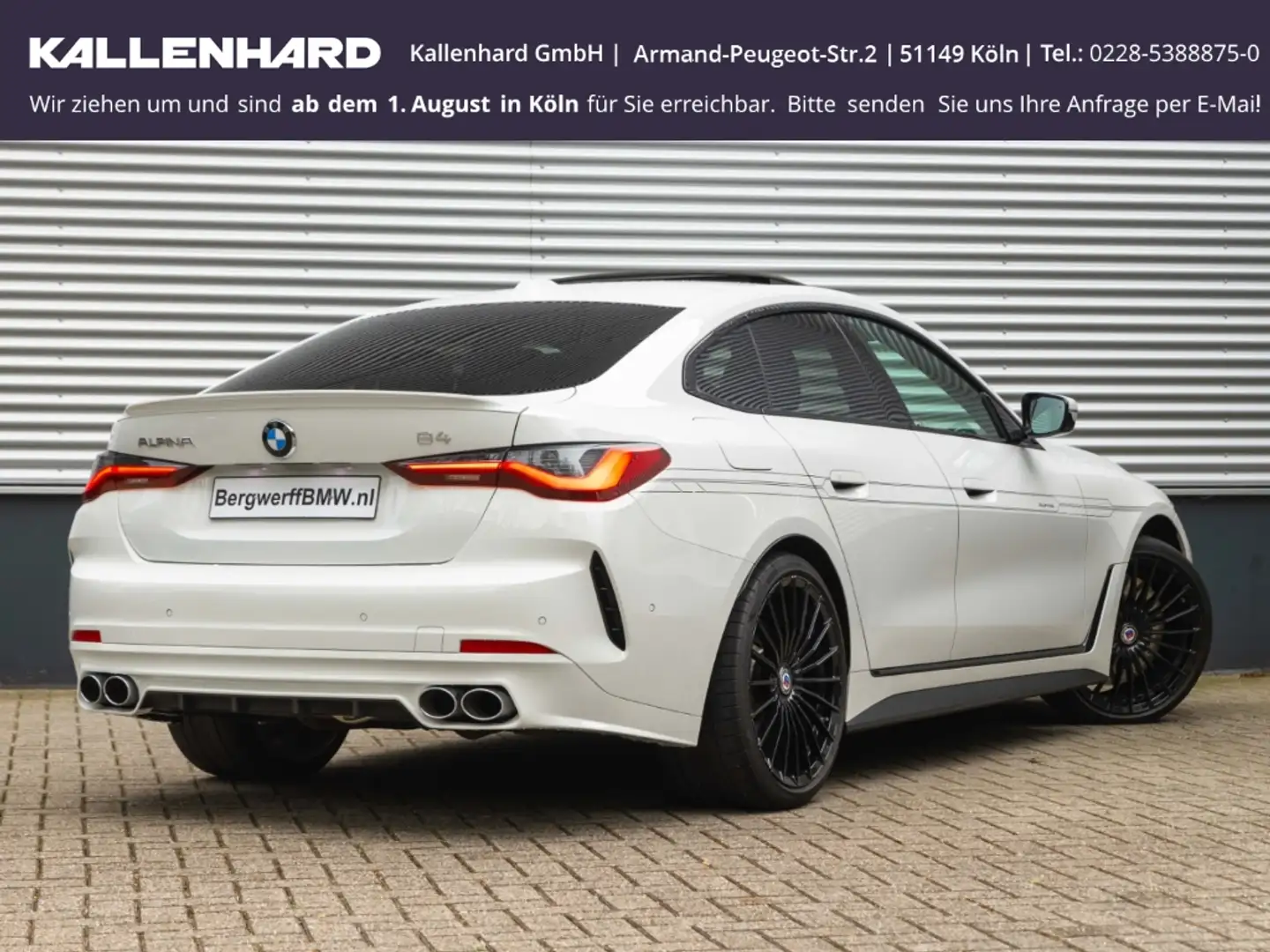 Alpina B4 Gran Coupe-Schiebedach-AHK-DrivingAssProf-H&K Fehér - 2