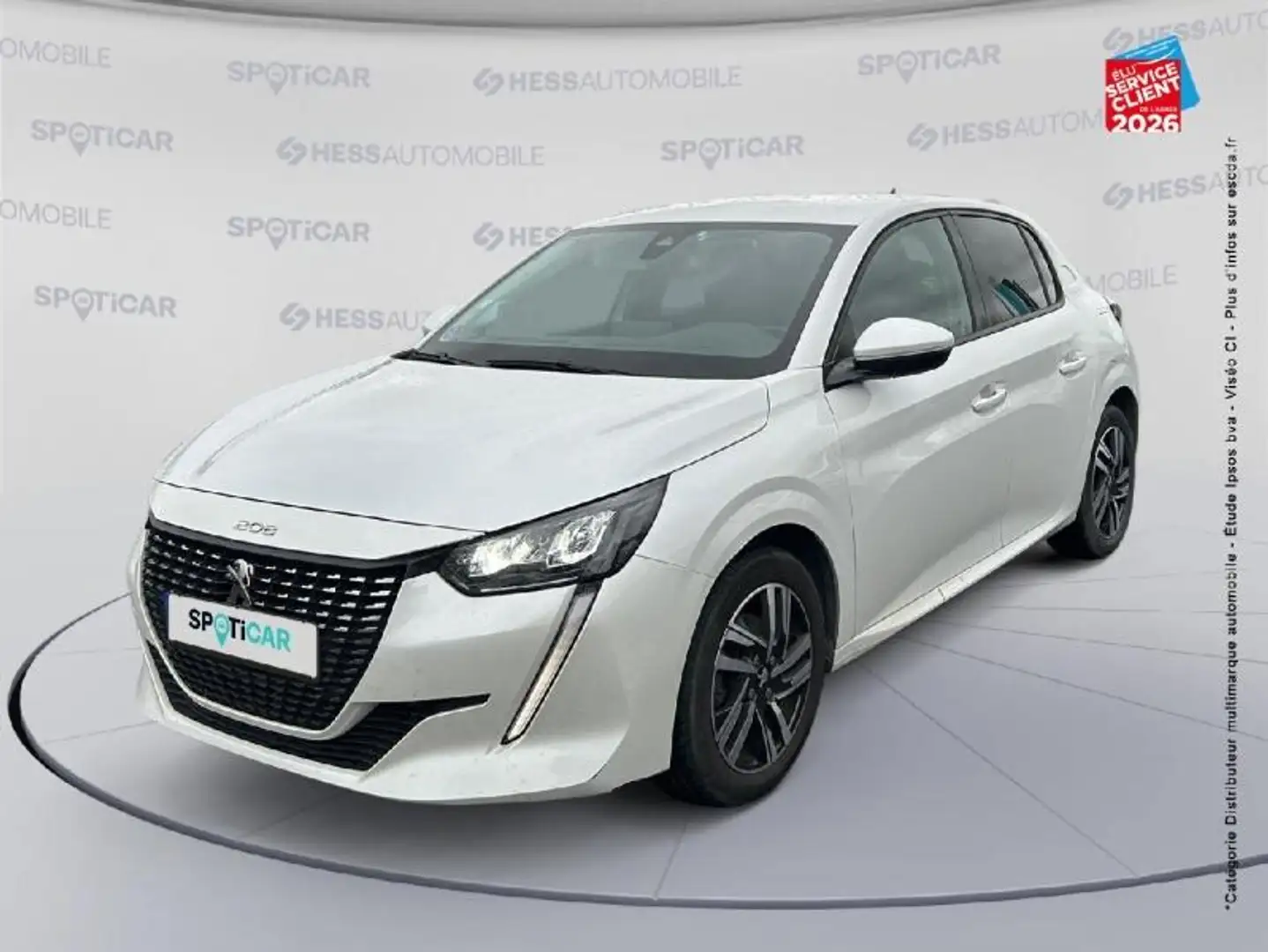 Peugeot 208 1.2 PureTech 100ch S\u0026S Allure 118g Blanc - 1