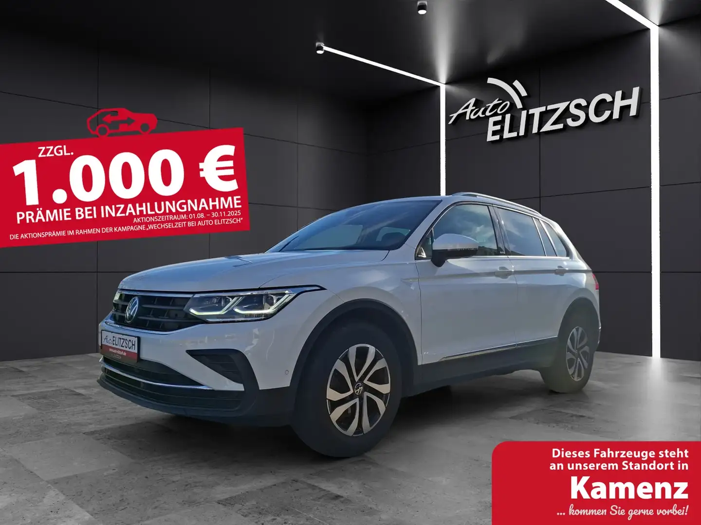 Volkswagen Tiguan TDI Active DSG Standhzg Matrix Navi ACC Park-As... Blanc - 1