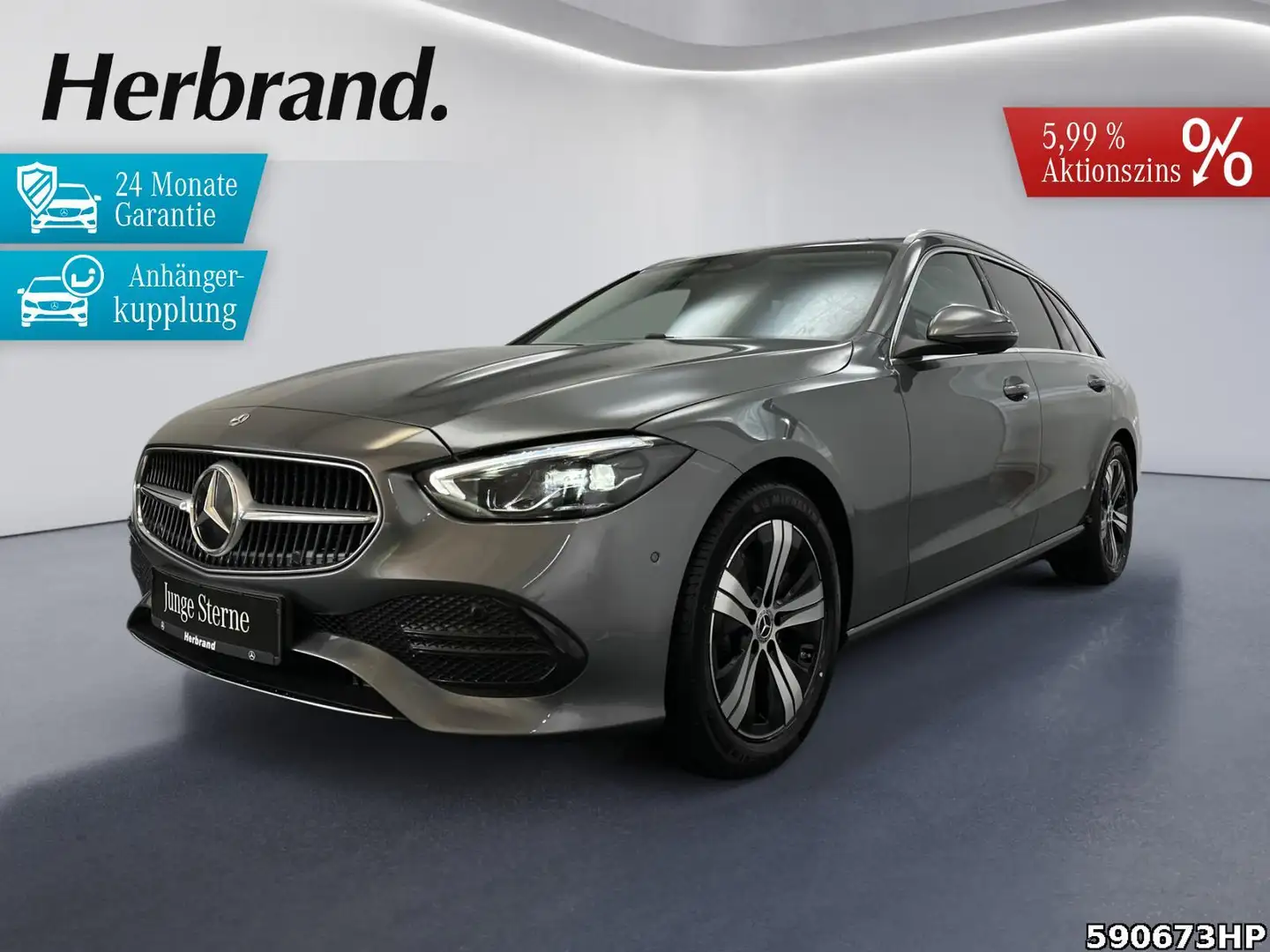 Mercedes-Benz C 200 d T Avantgarde  AHK. Rückfahrkam. Sitzhzg. Gris - 1