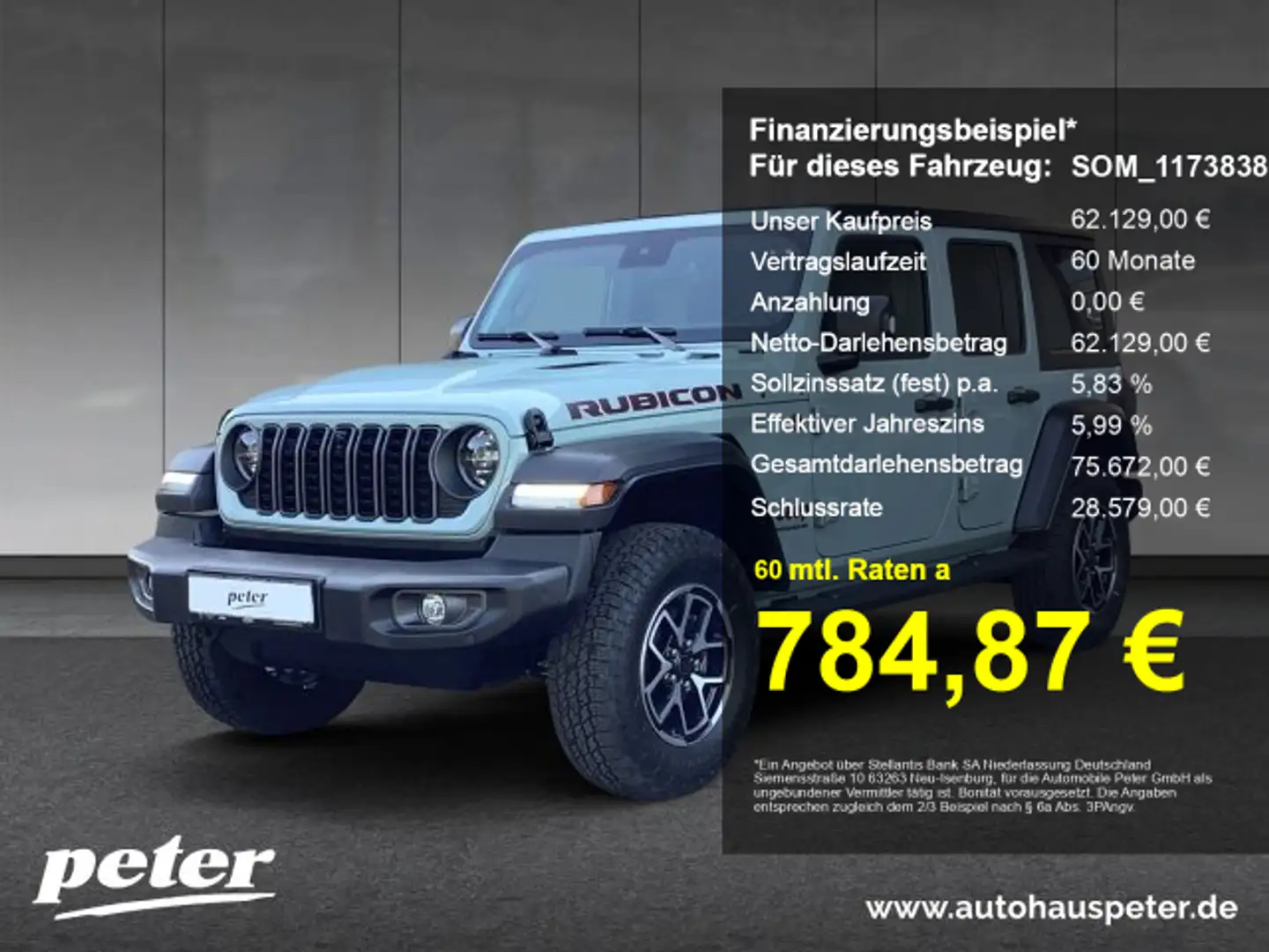 Jeep Wrangler WRANGLER ICE MY24 Rubicon 2.0l T-GDI 272 PS 4x4 Grau - 1
