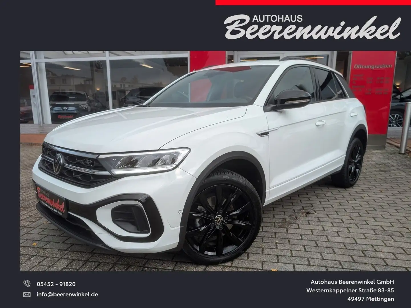 Volkswagen T-Roc 1.5 TSI OPF DSG R-Line *AHK+LED+Navi* Wit - 1