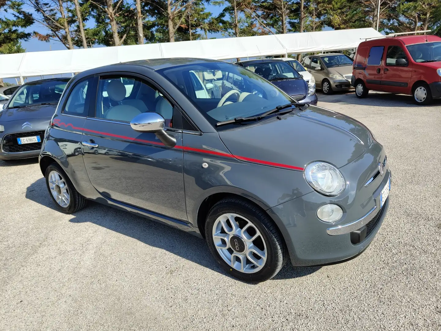 Fiat 500 1.2 Cult dualogic - 2014 Grijs - 1