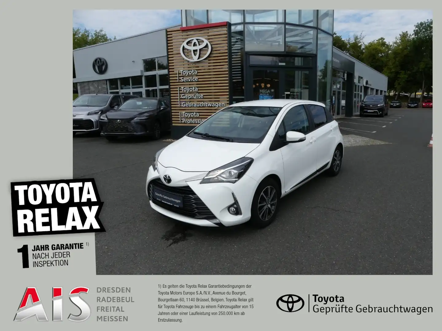 Toyota Yaris 1.5 Y20 Club +FLA SpurH KAM LM Blanco - 1
