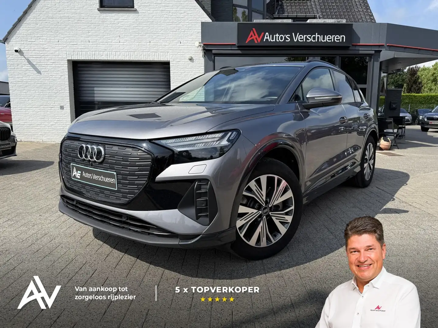 Audi Q4 e-tron 40 ADVANCED 82 kWh ** Matrix LED | ACC | Trekhaak Серый - 1