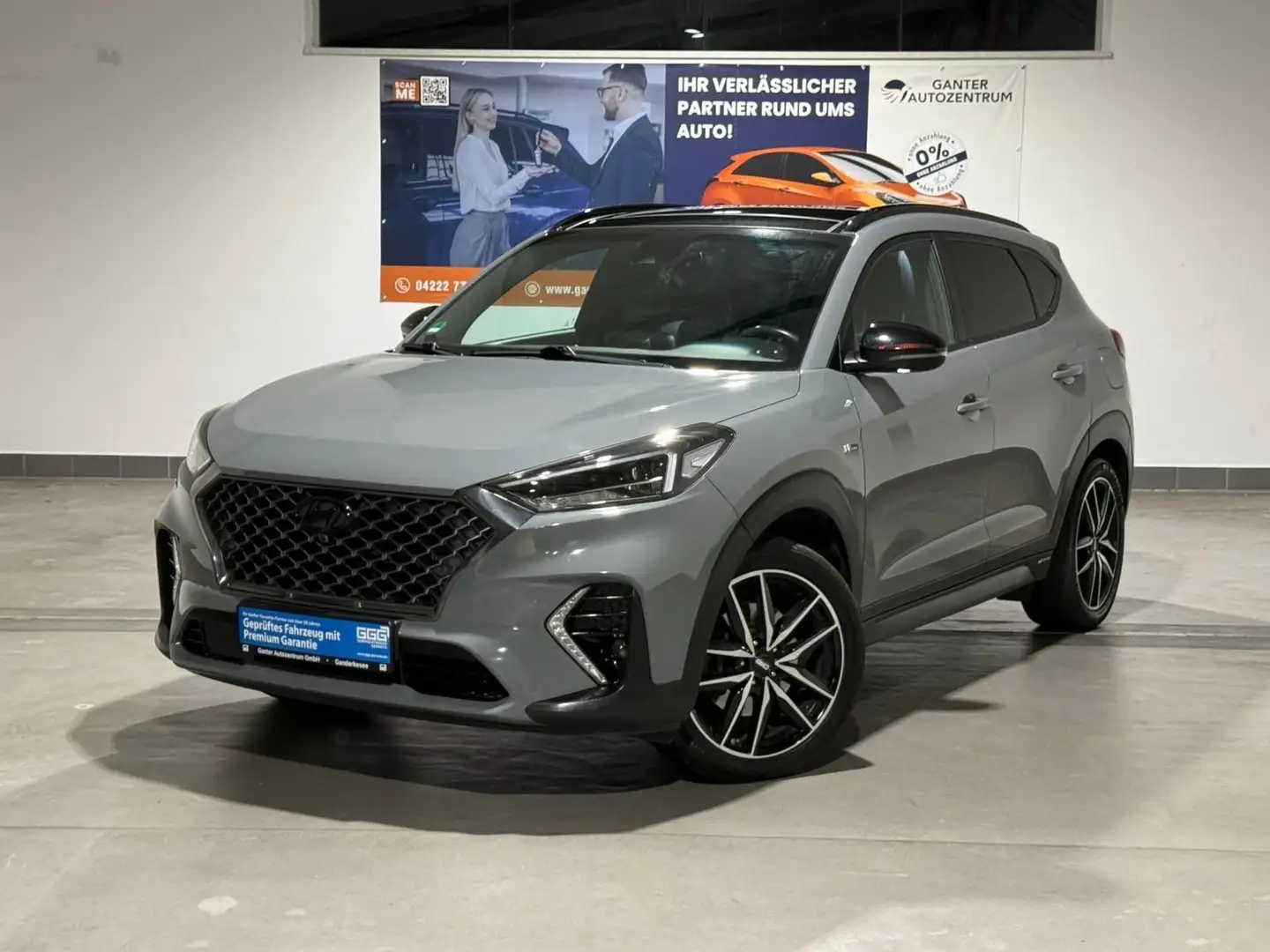 Hyundai TUCSON N-Line 2.0 CRDi 4WD AHK+PANO+NAVI+KAMERA Grau - 1
