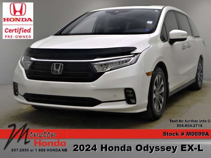 White 2024 Honda Odyssey Minivan Front-Wheel Drive Automatic